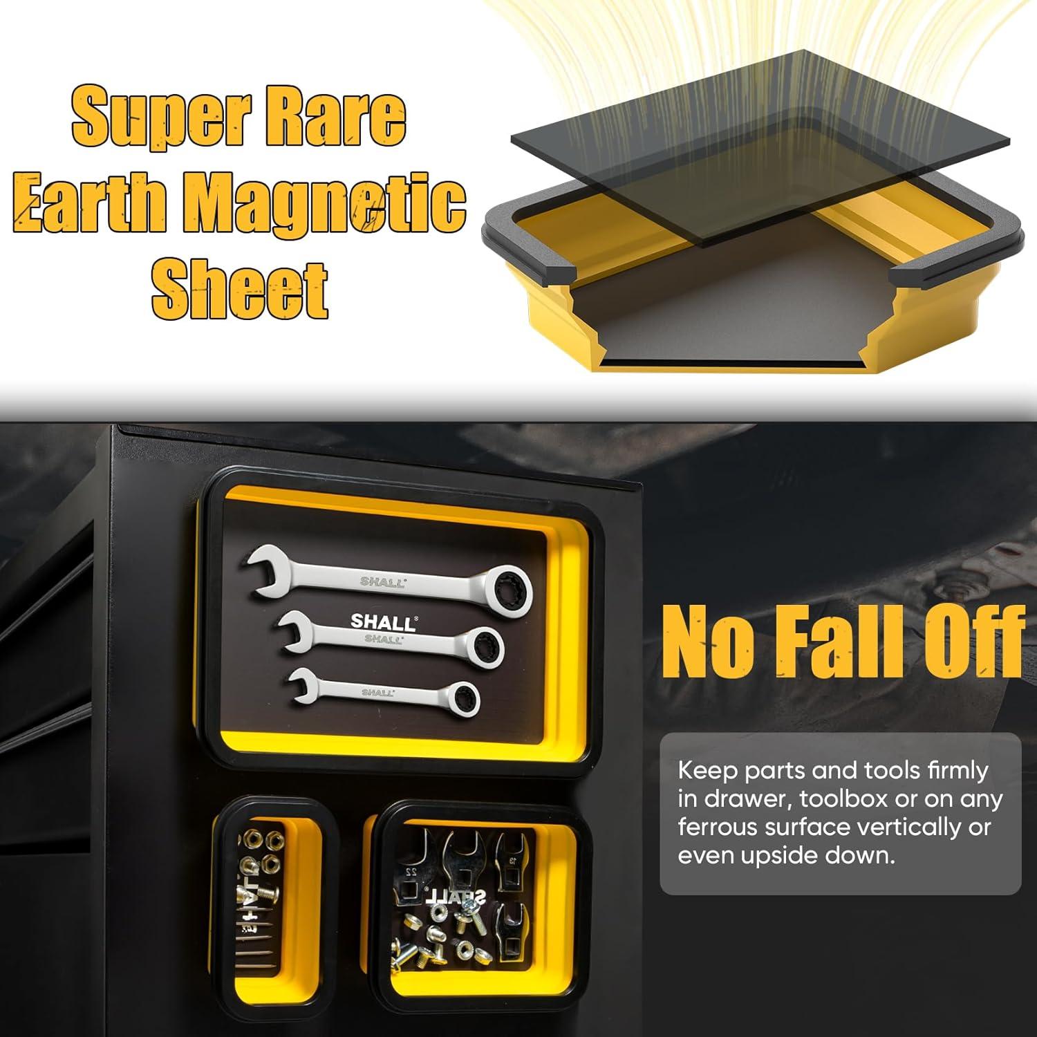 Juego de Bandejas Magnéticas Plegables SHALL 3 Piezas 28x18cm