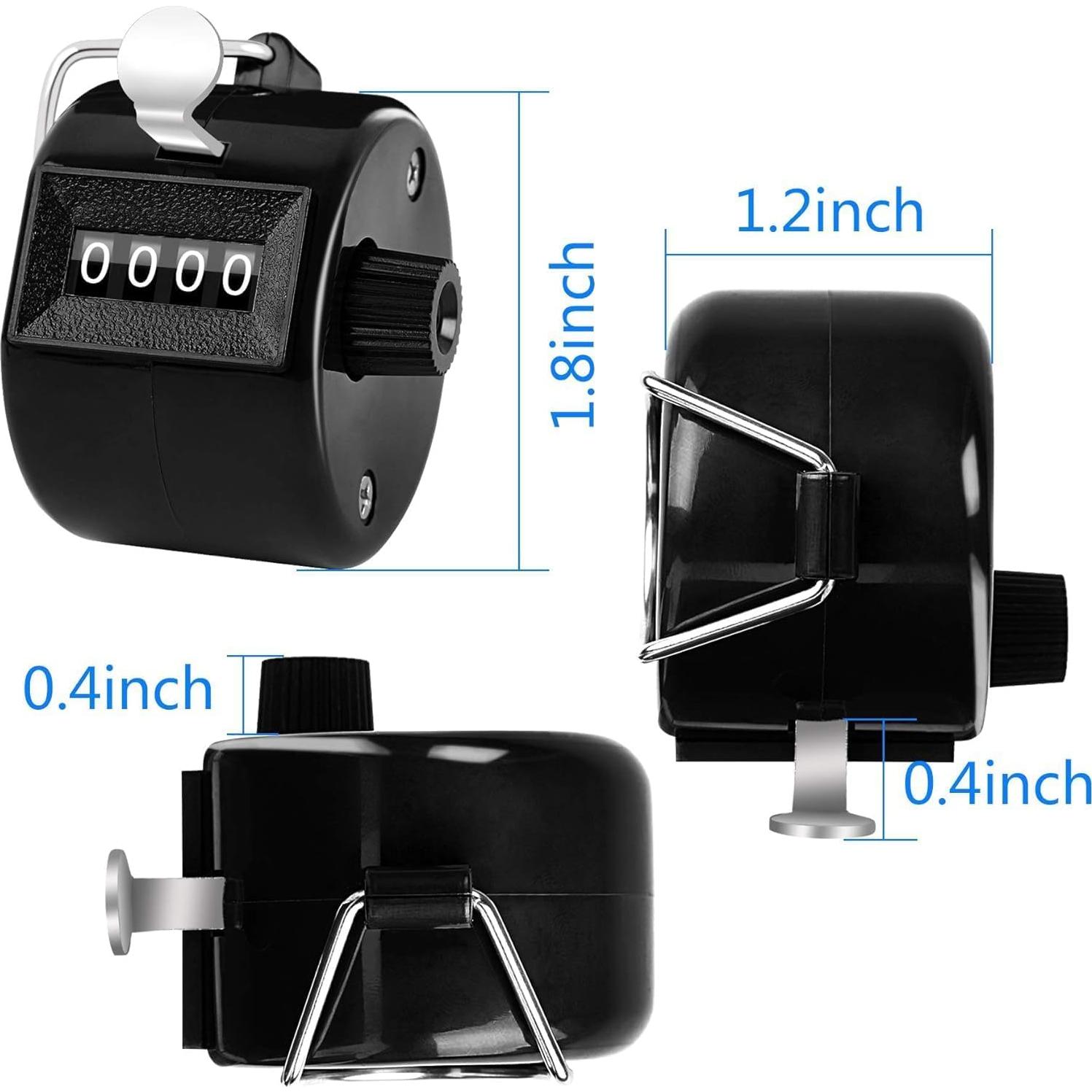 Contador Manual FEBSNOW Clicker 4 Dígitos Negro para Eventos