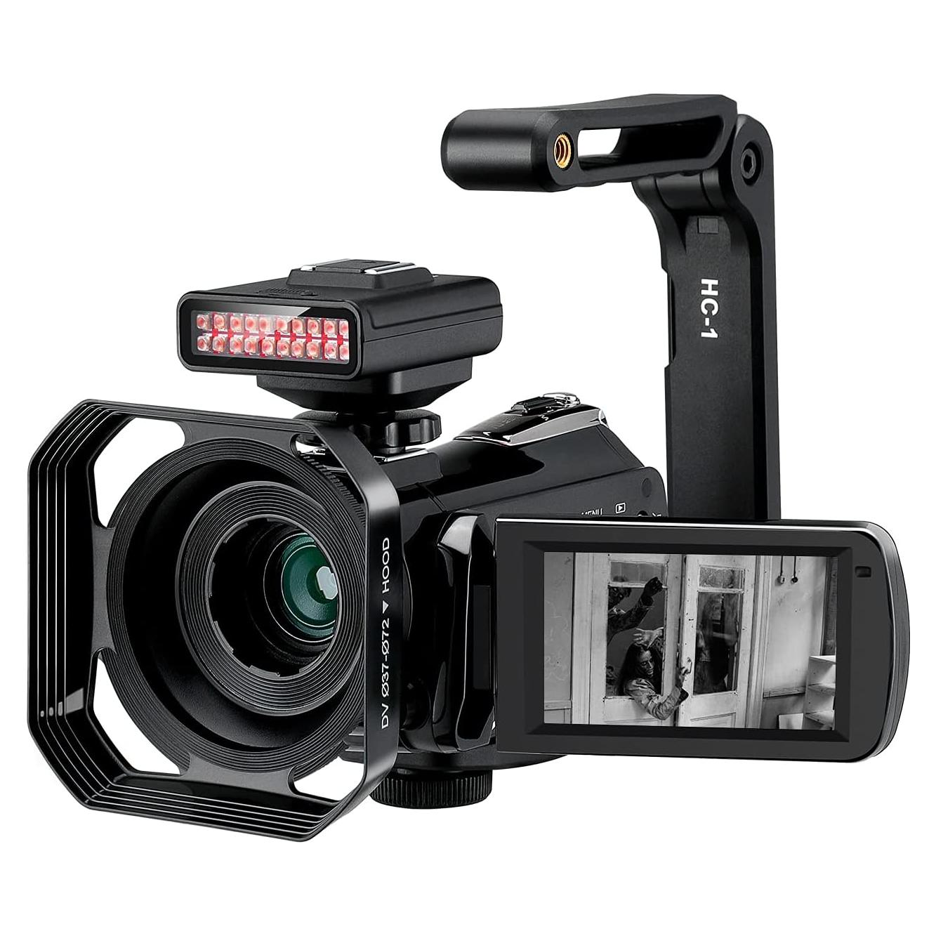 Cámara de video 4K ORDRO HDR-AC3+IR con visión nocturna