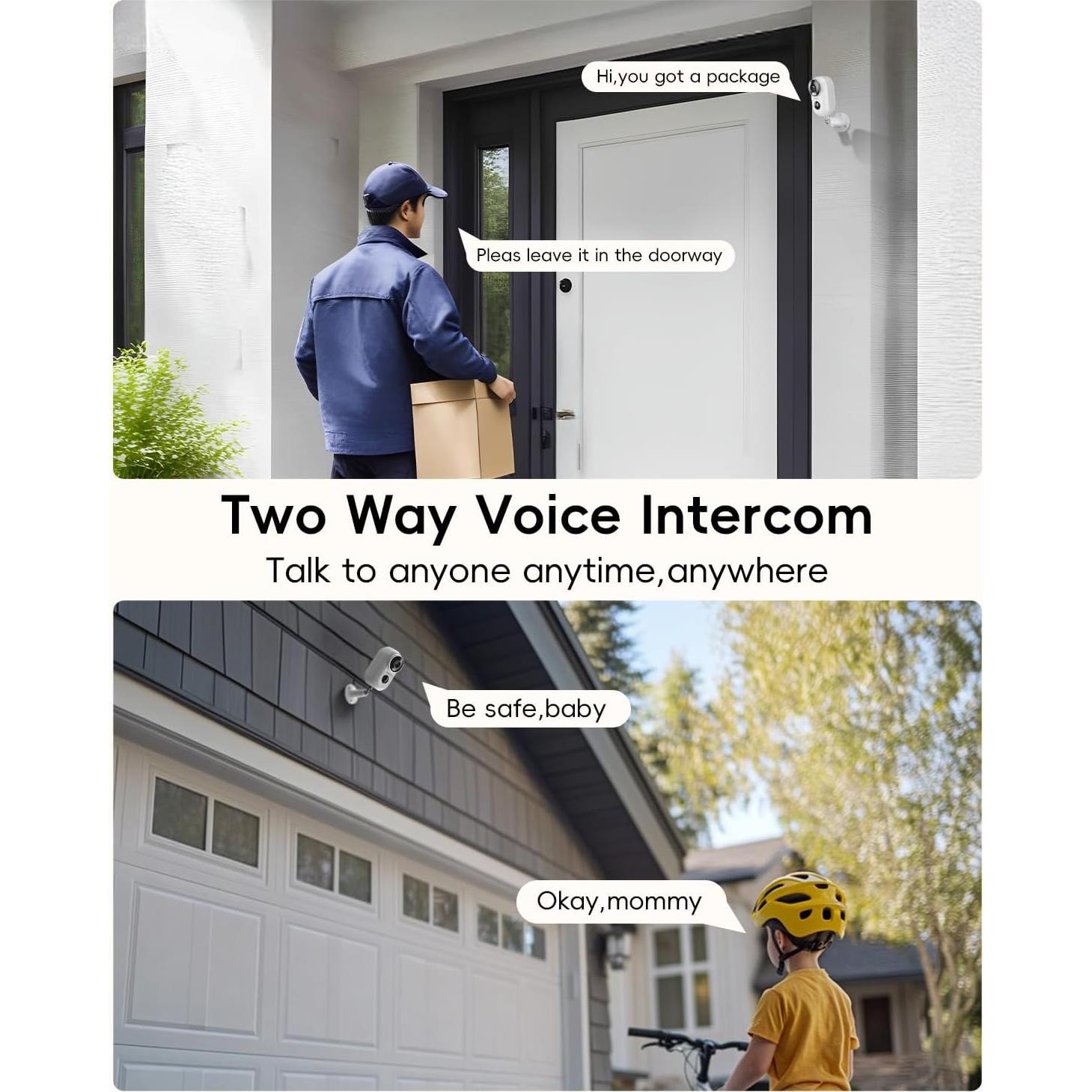 Cámara de Seguridad Inalámbrica ZUMIMALL 2K Exterior IP66