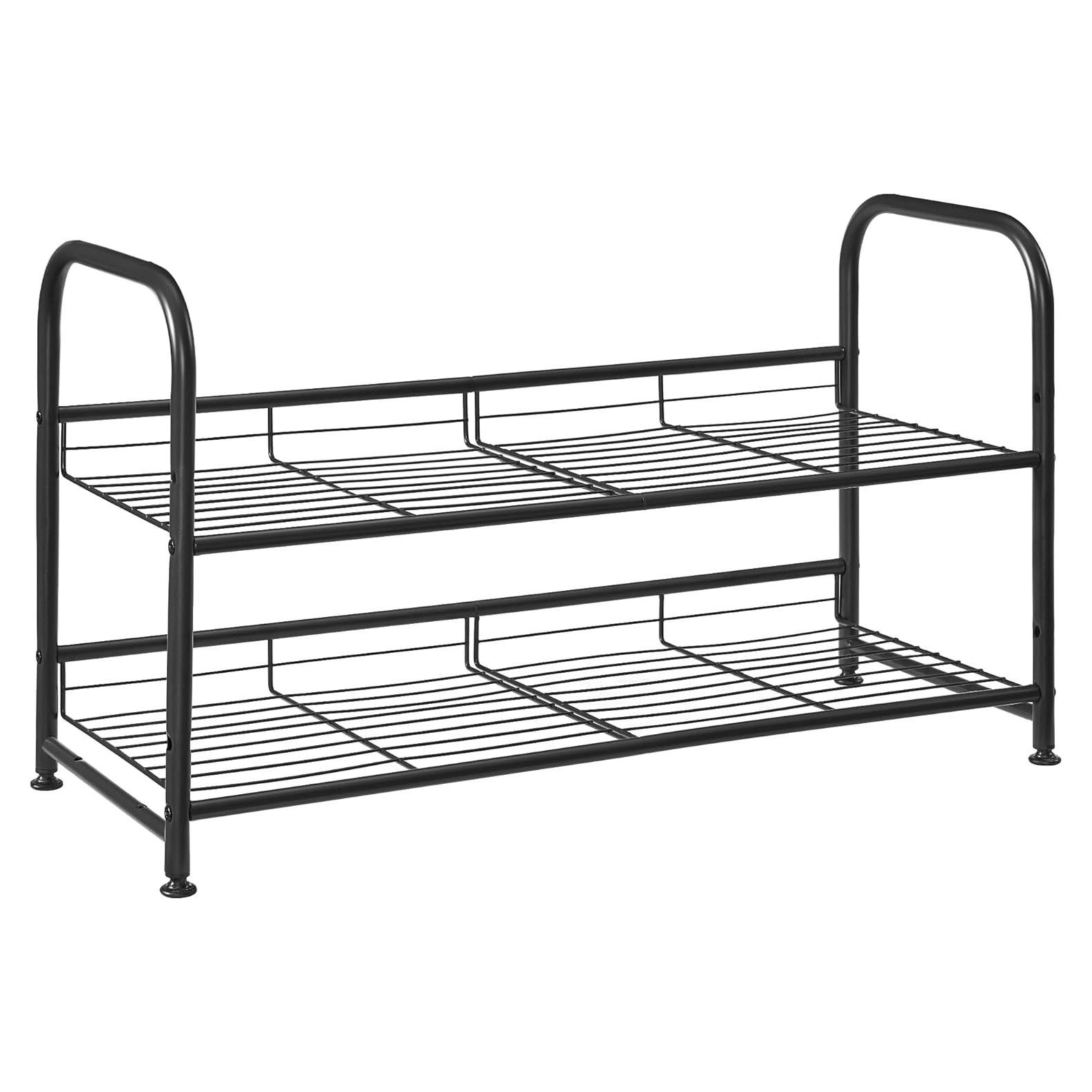 Estante para Zapatos SONGMICS 2 Niveles Ajustable Negro