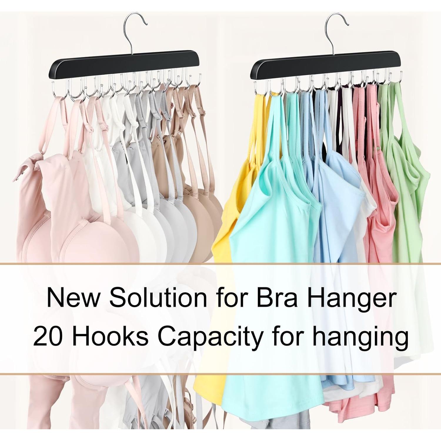 Perchero Plegable de Madera Resovo para 20 Camisetas