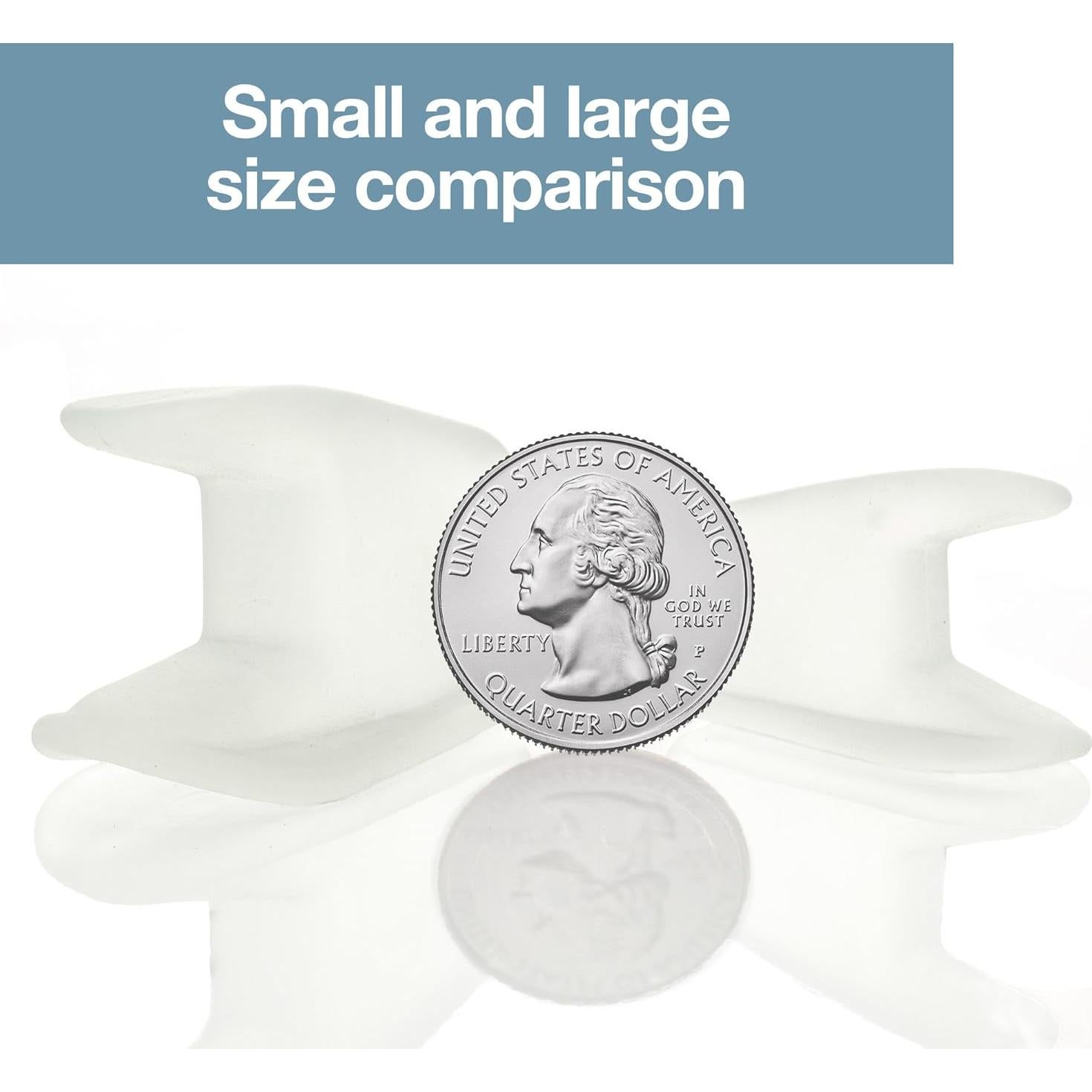 Separadores de Dedos de Gel ZenToes Pequeños - Set de 6