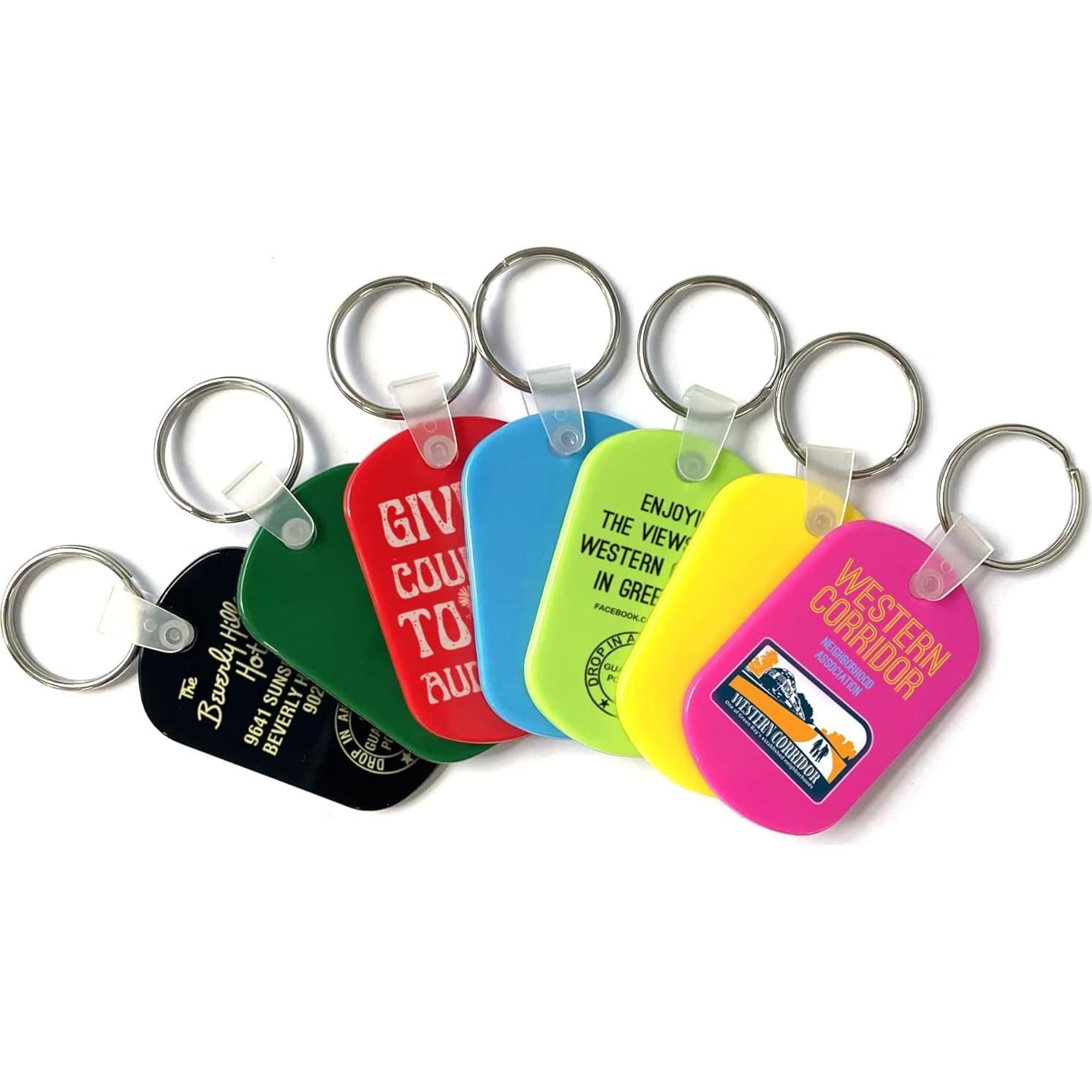 Llave Personalizada de Goma Suave 50 Pcs con Logo