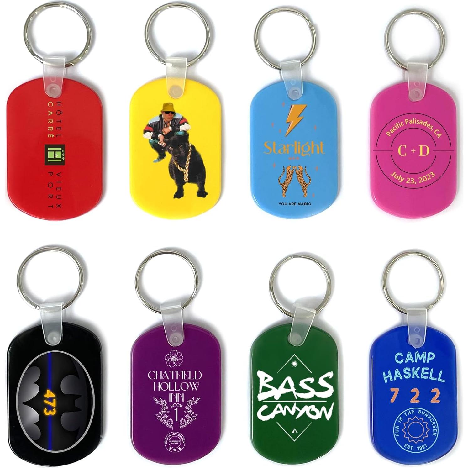 Llave Personalizada de Goma Suave 50 Pcs con Logo