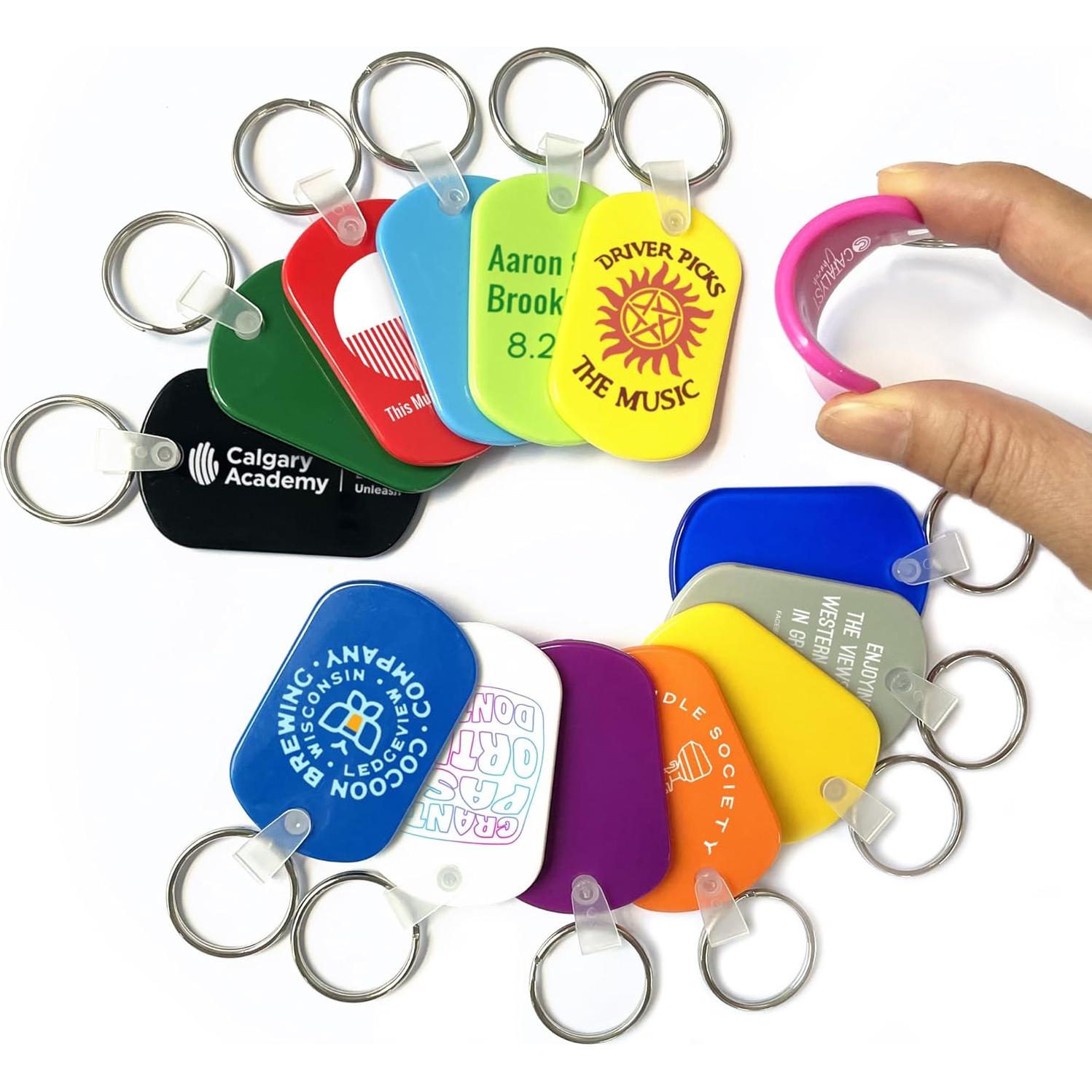 Llave Personalizada de Goma Suave 50 Pcs con Logo