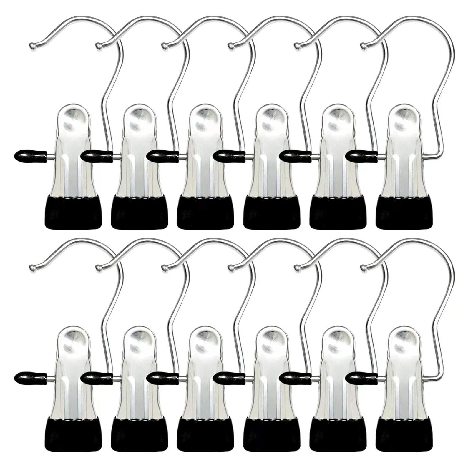 Ganchos para Botas Sylroal - Paquete de 12 Clips de Acero Inoxidable