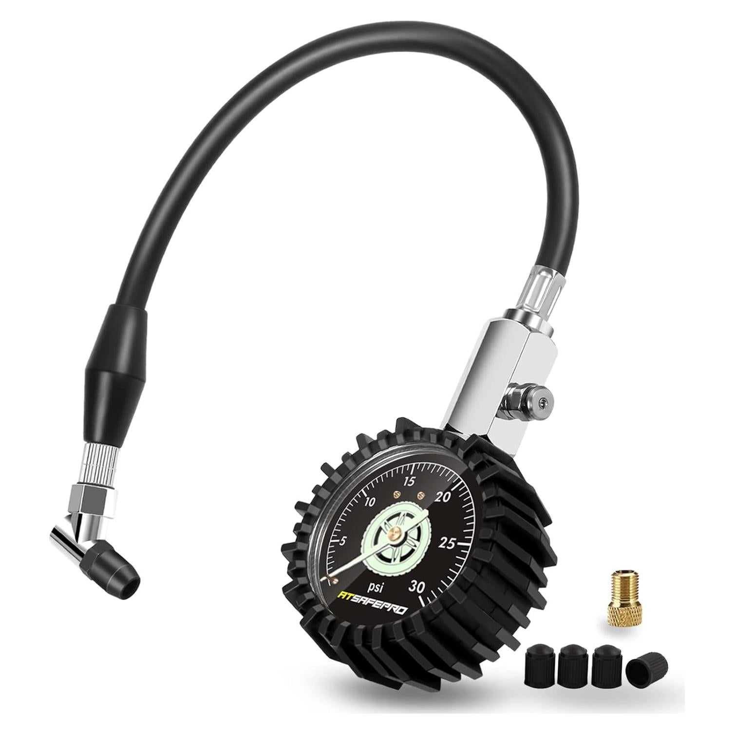 Manómetro de presión ATsafepro 30 PSI analógico 2.5"