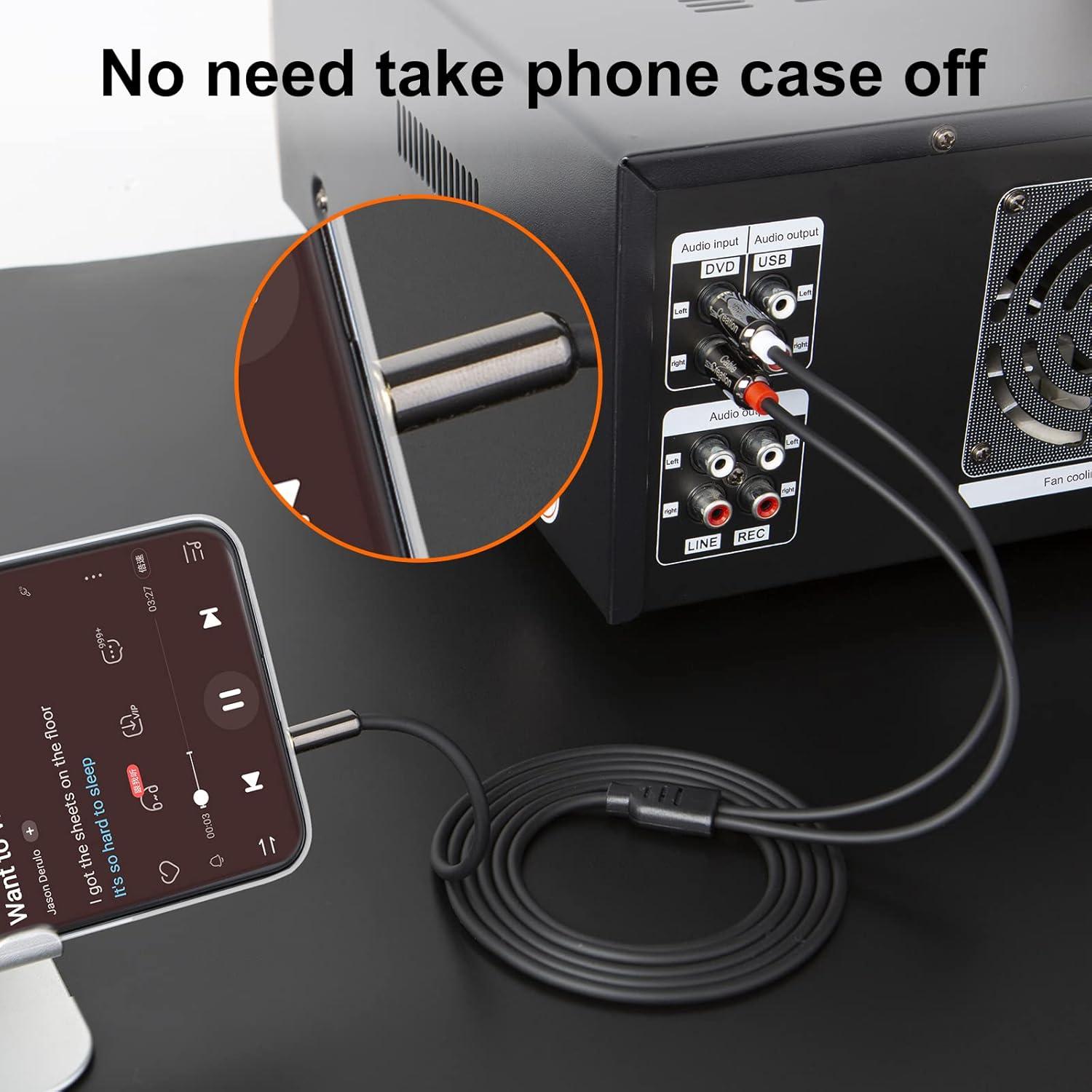 Cable RCA a 3.5mm CableCreation 1.07m Estéreo Y Audio