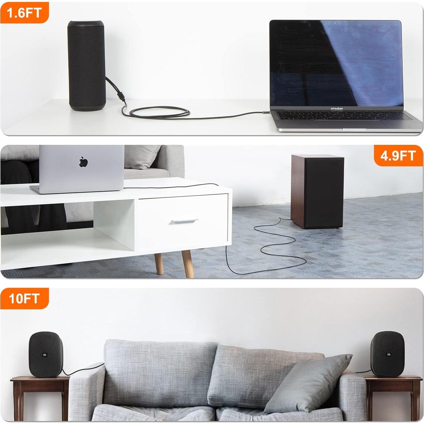 Cable RCA a 3.5mm CableCreation 1.07m Estéreo Y Audio