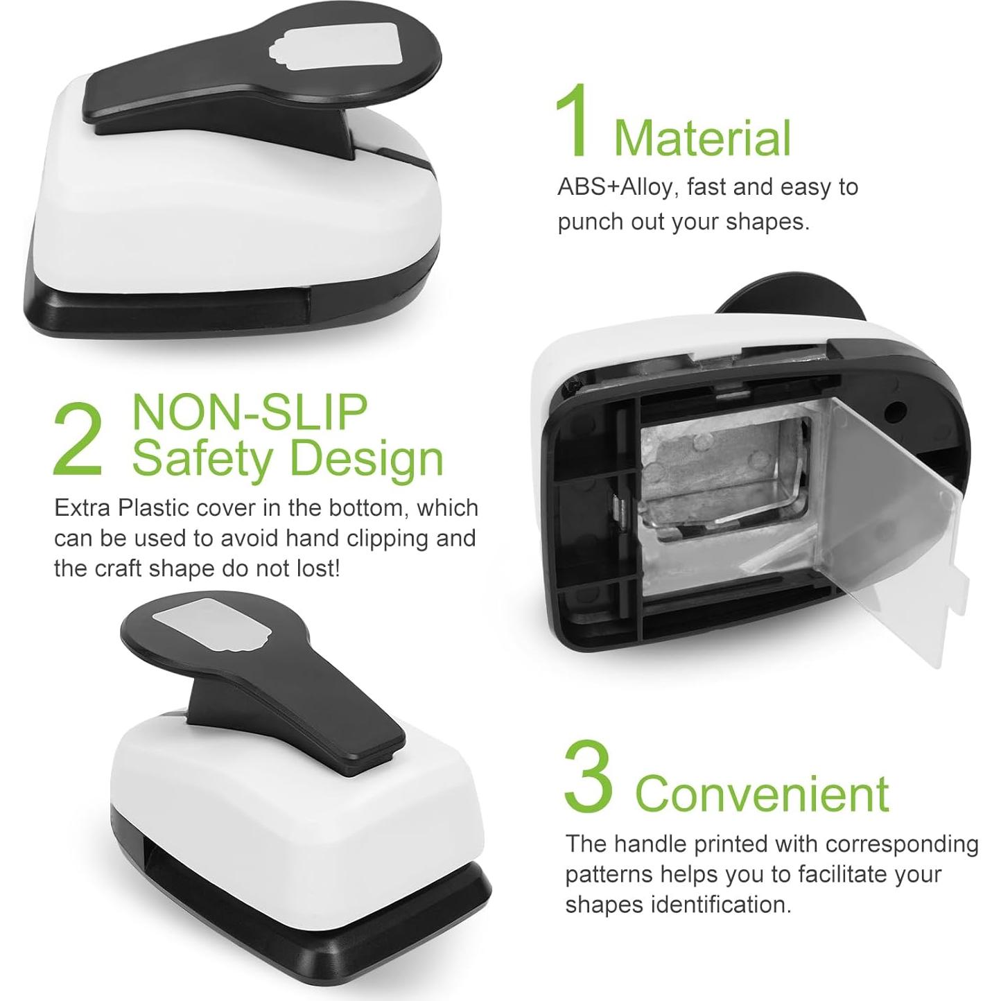 Troqueladora de Etiquetas UCEC 5.08 cm con Cuerda de Cáñamo 10 m