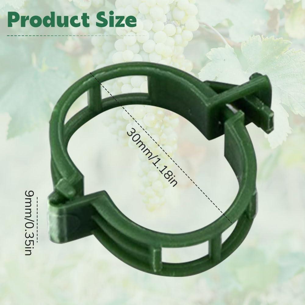 100 Clips de Soporte para Plantas Trepadoras Koujut Blanco