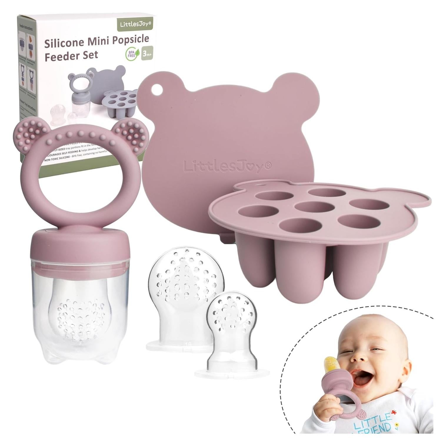 Alimentador de Frutas para Bebés LittlesJoy + Bandeja Congelar