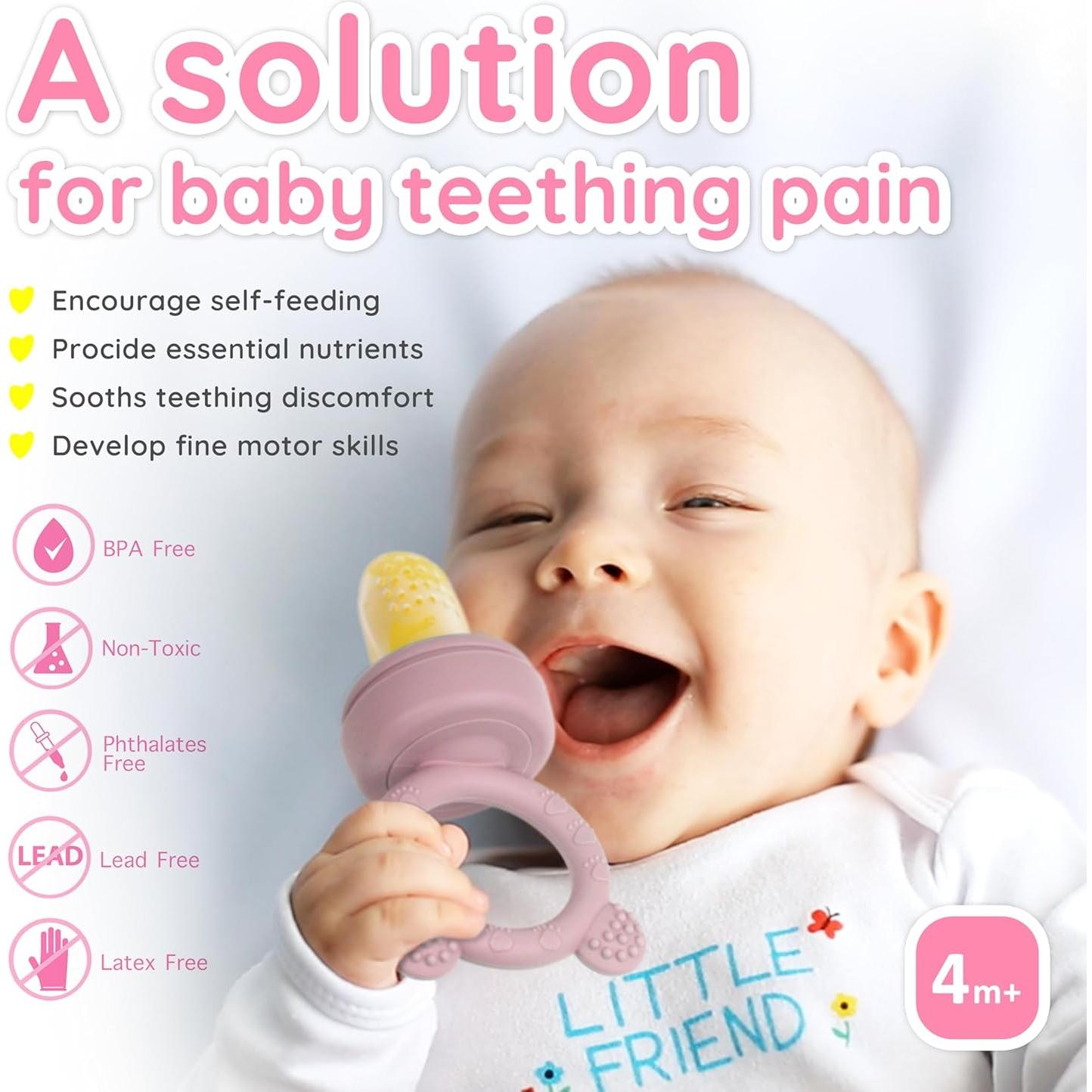 Alimentador de Frutas para Bebés LittlesJoy + Bandeja Congelar