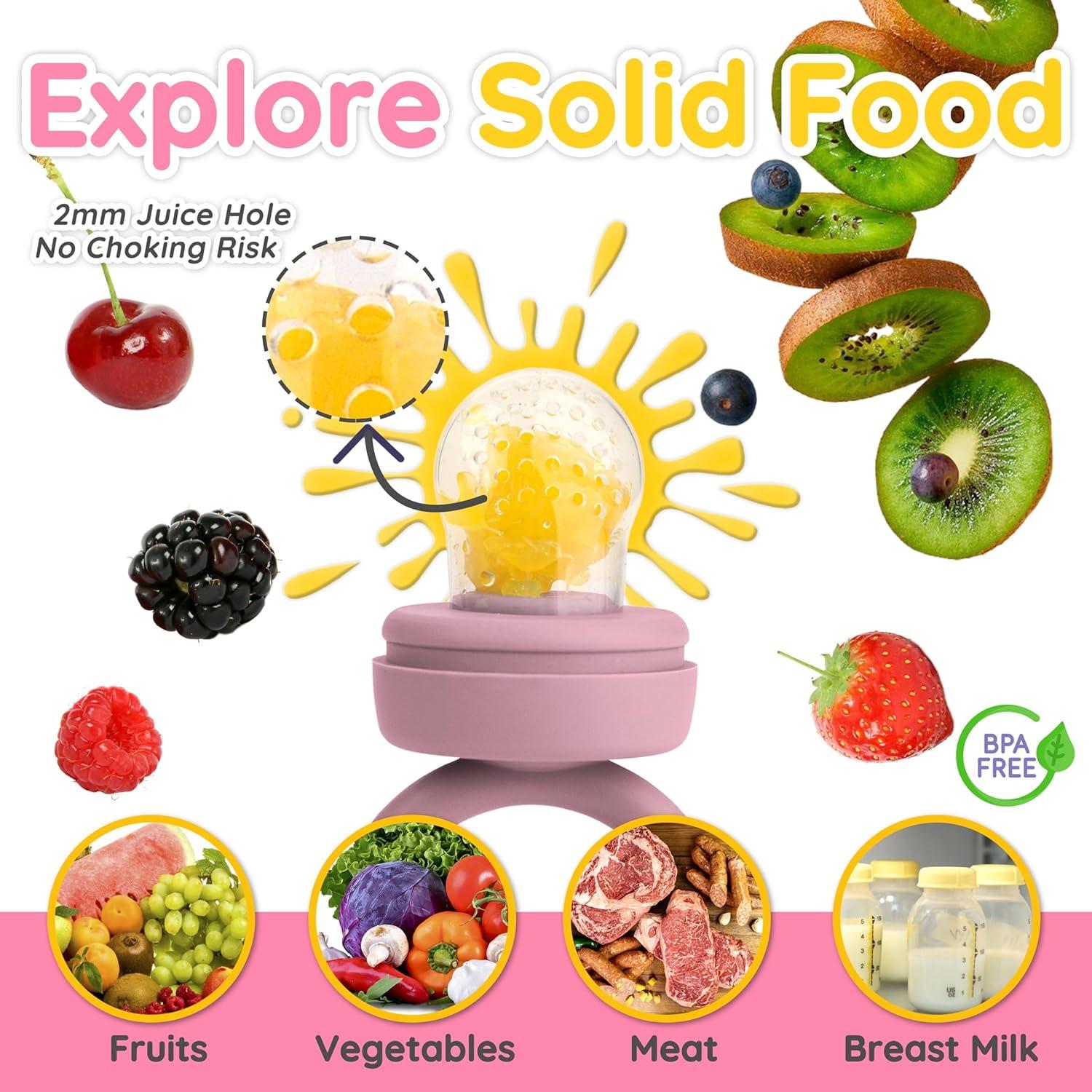 Alimentador de Frutas para Bebés LittlesJoy + Bandeja Congelar