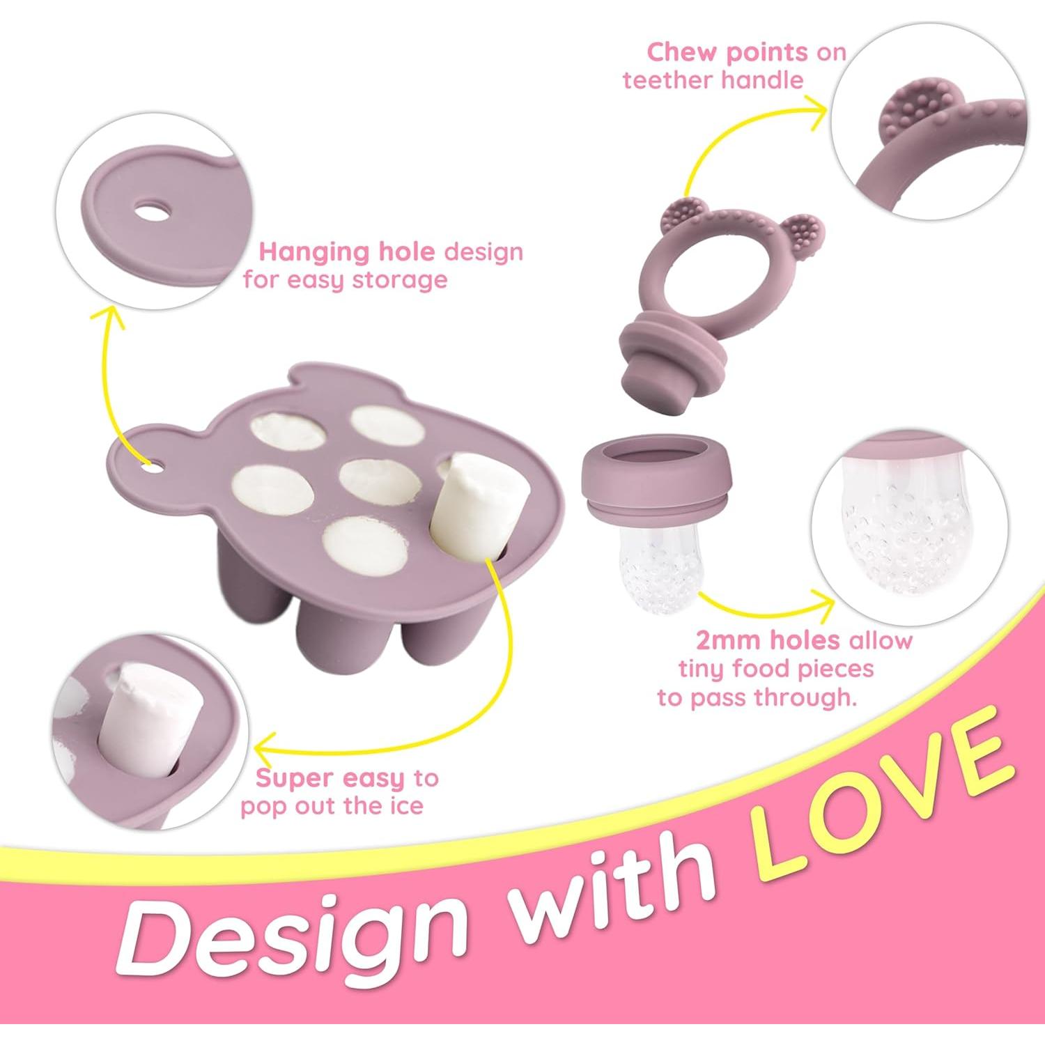 Alimentador de Frutas para Bebés LittlesJoy + Bandeja Congelar