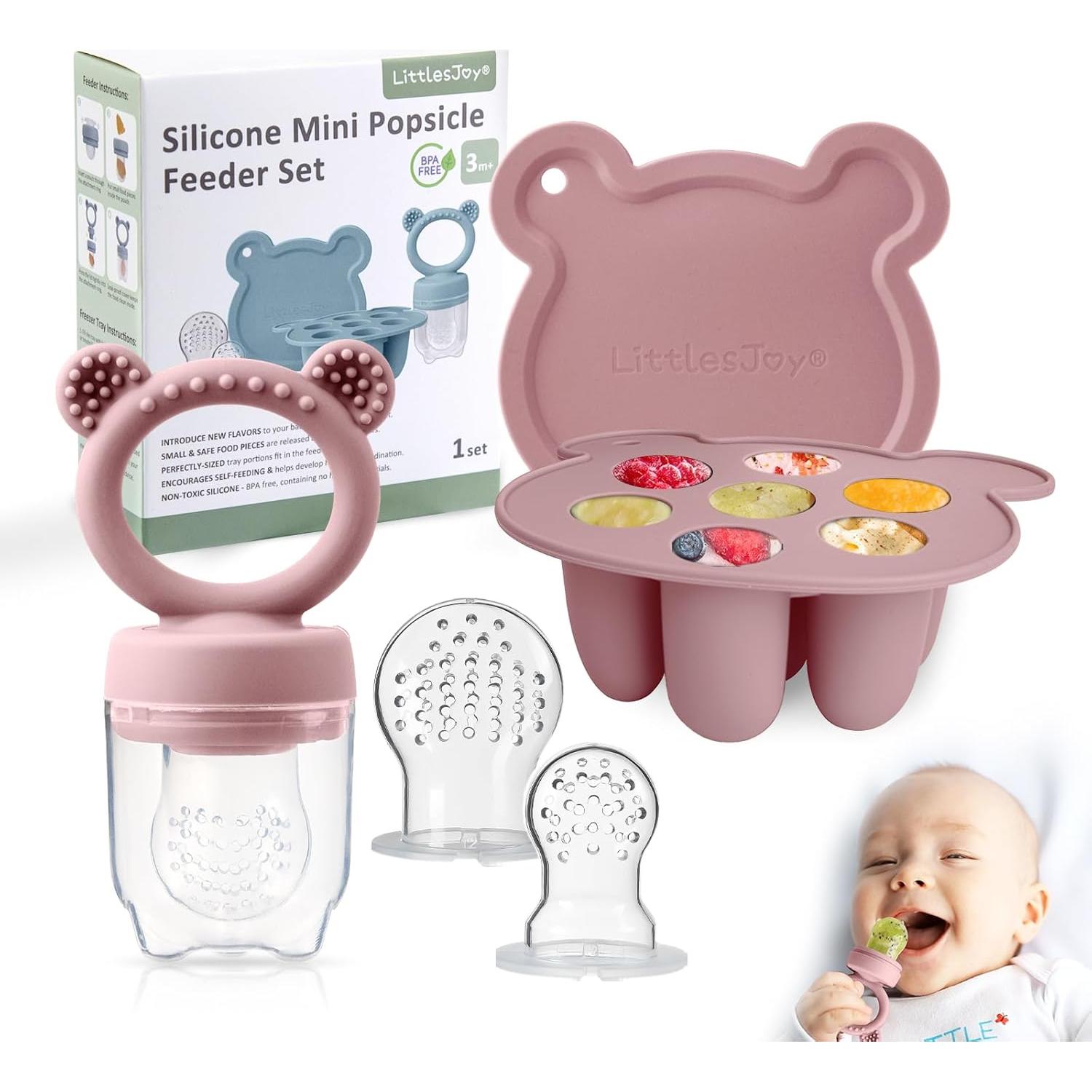 Alimentador de Frutas para Bebés LittlesJoy + Bandeja Congelar