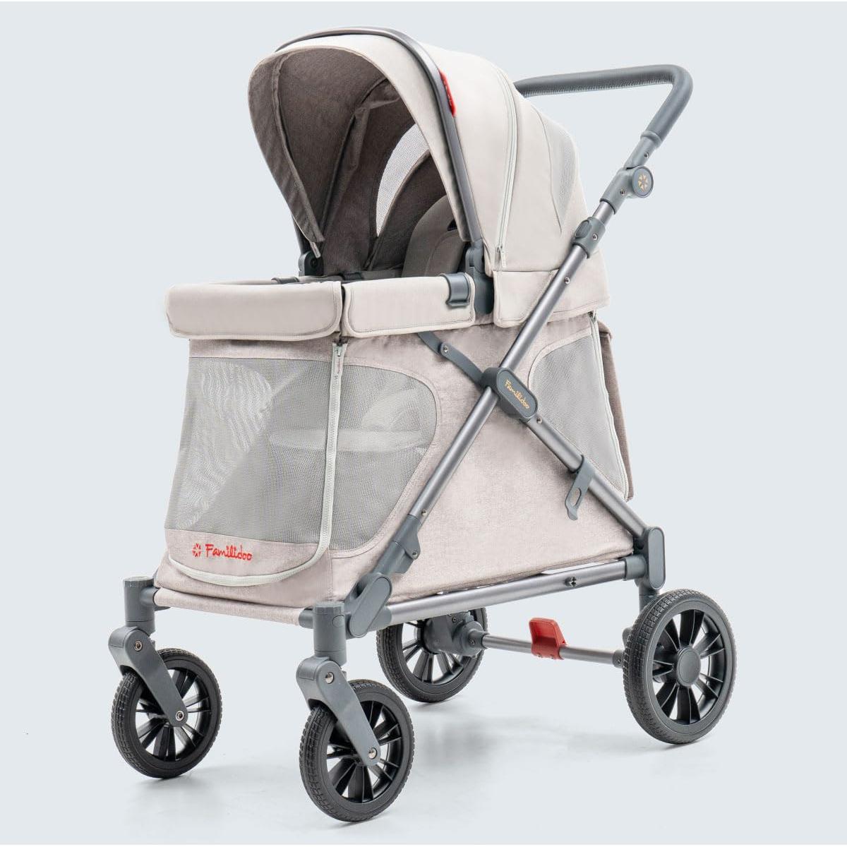 Carro Multifuncional Familidoo Q1 - Plegable y Ligero para Niños y Mascotas - Soporta 60 kg