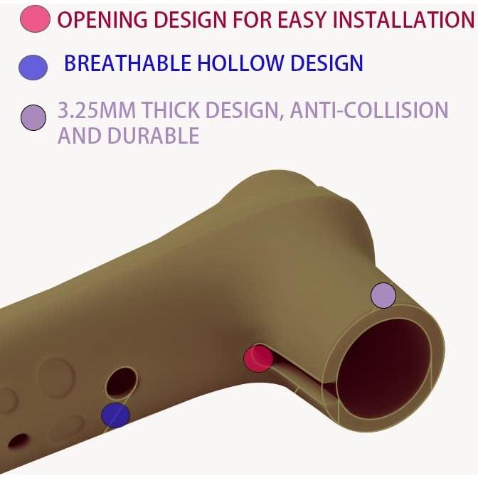 Protector de Manija de Puerta MIKMAYTOO Marrón Anticolisión