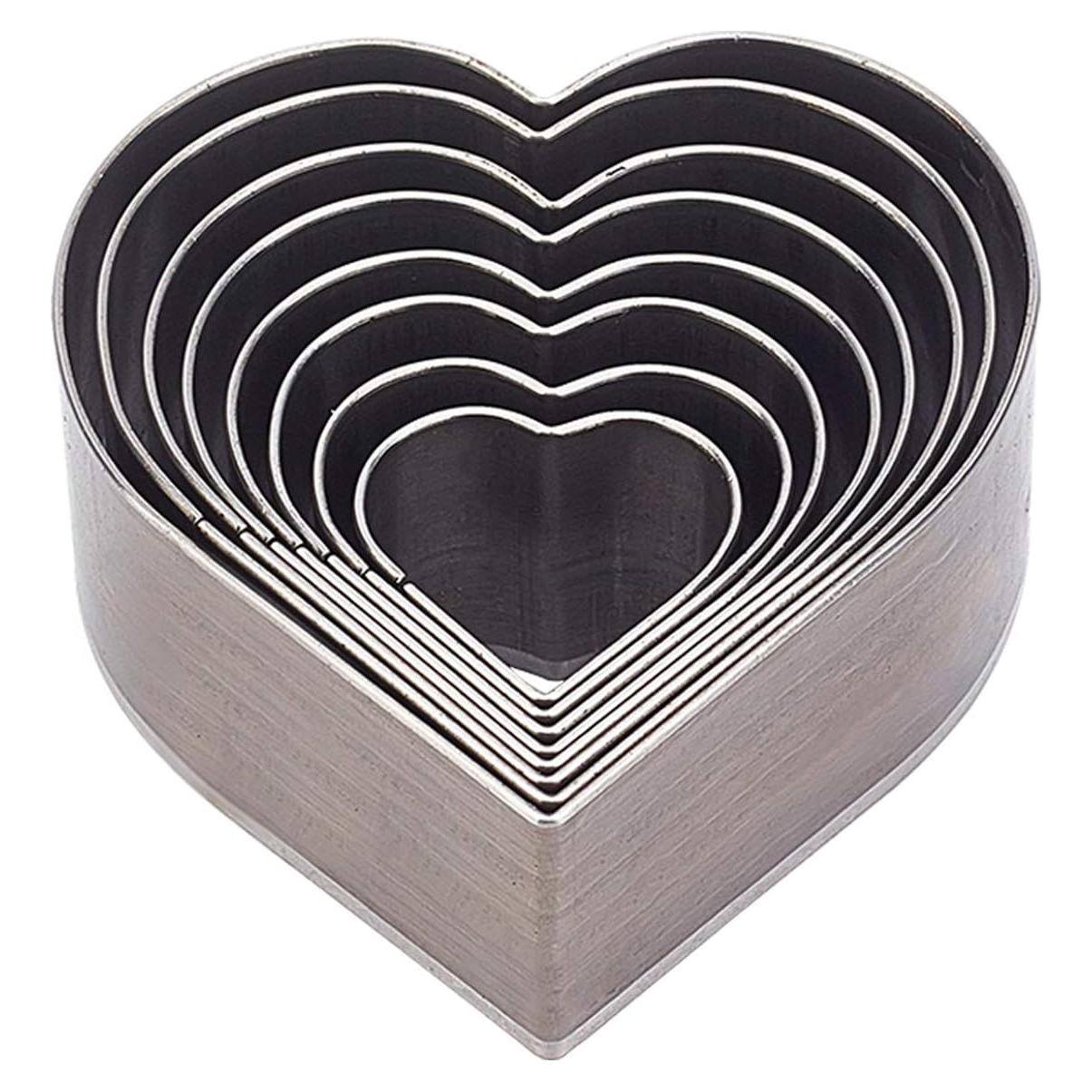 Juego de Cortadores de Perforación PH PandaHall 8 Pcs Corazón