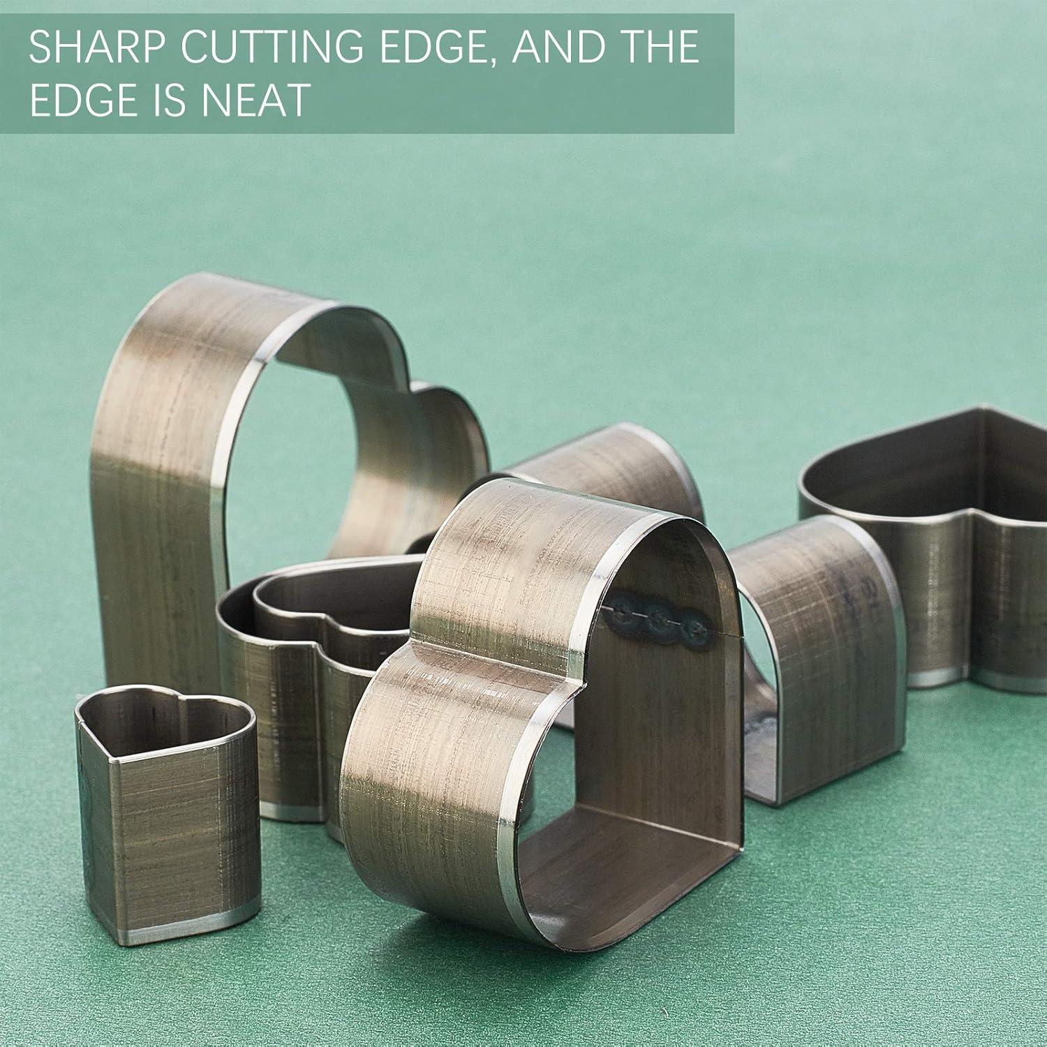 Juego de Cortadores de Perforación PH PandaHall 8 Pcs Corazón