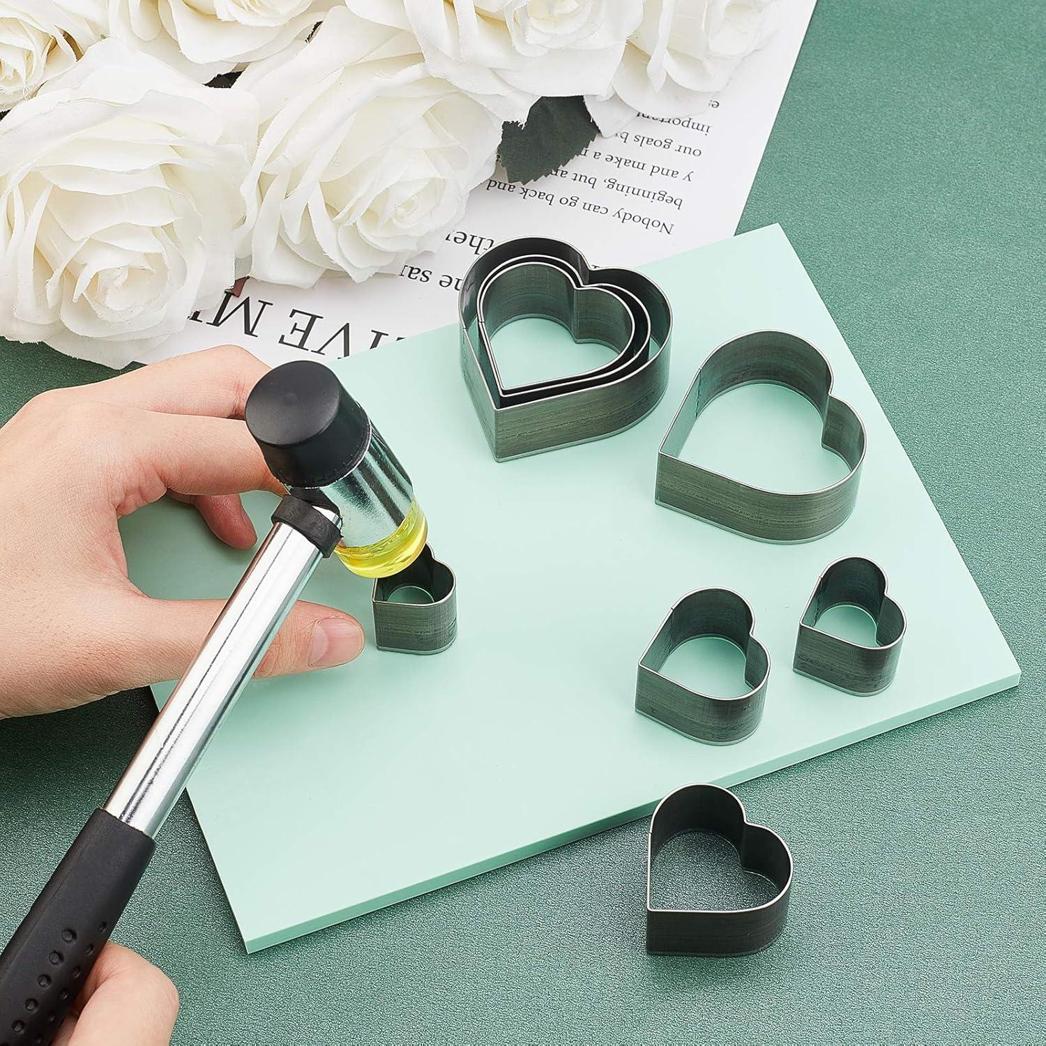 Juego de Cortadores de Perforación PH PandaHall 8 Pcs Corazón