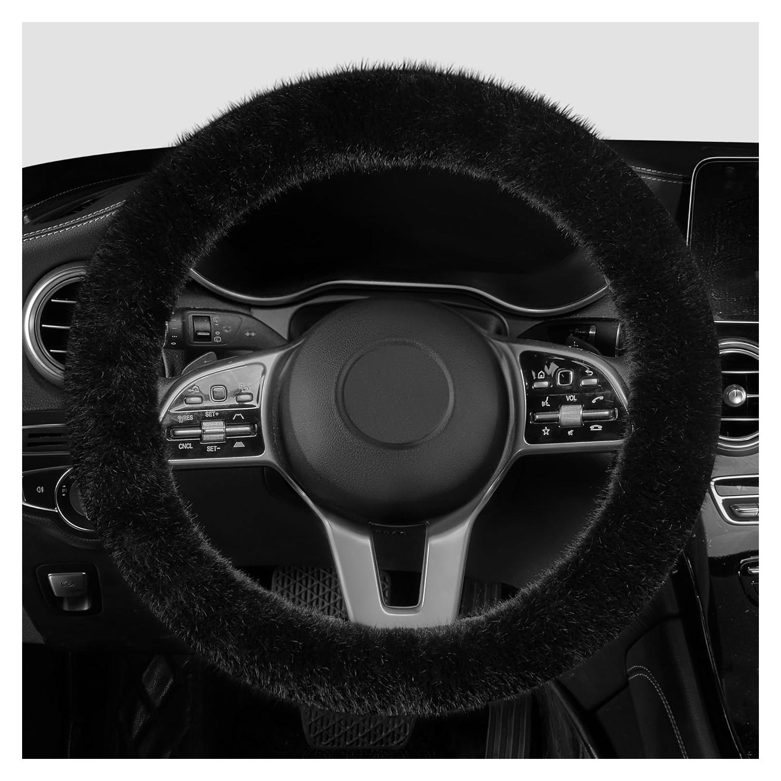 Funda de Volante LACDL CLASSY MINK Peluche Suave 37-38cm