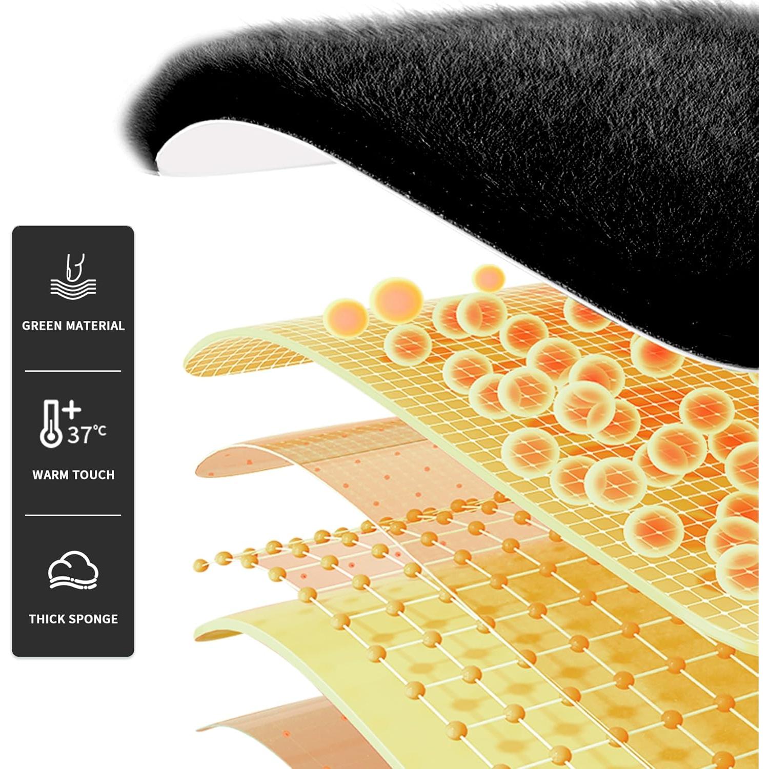 Funda de Volante LACDL CLASSY MINK Peluche Suave 37-38cm