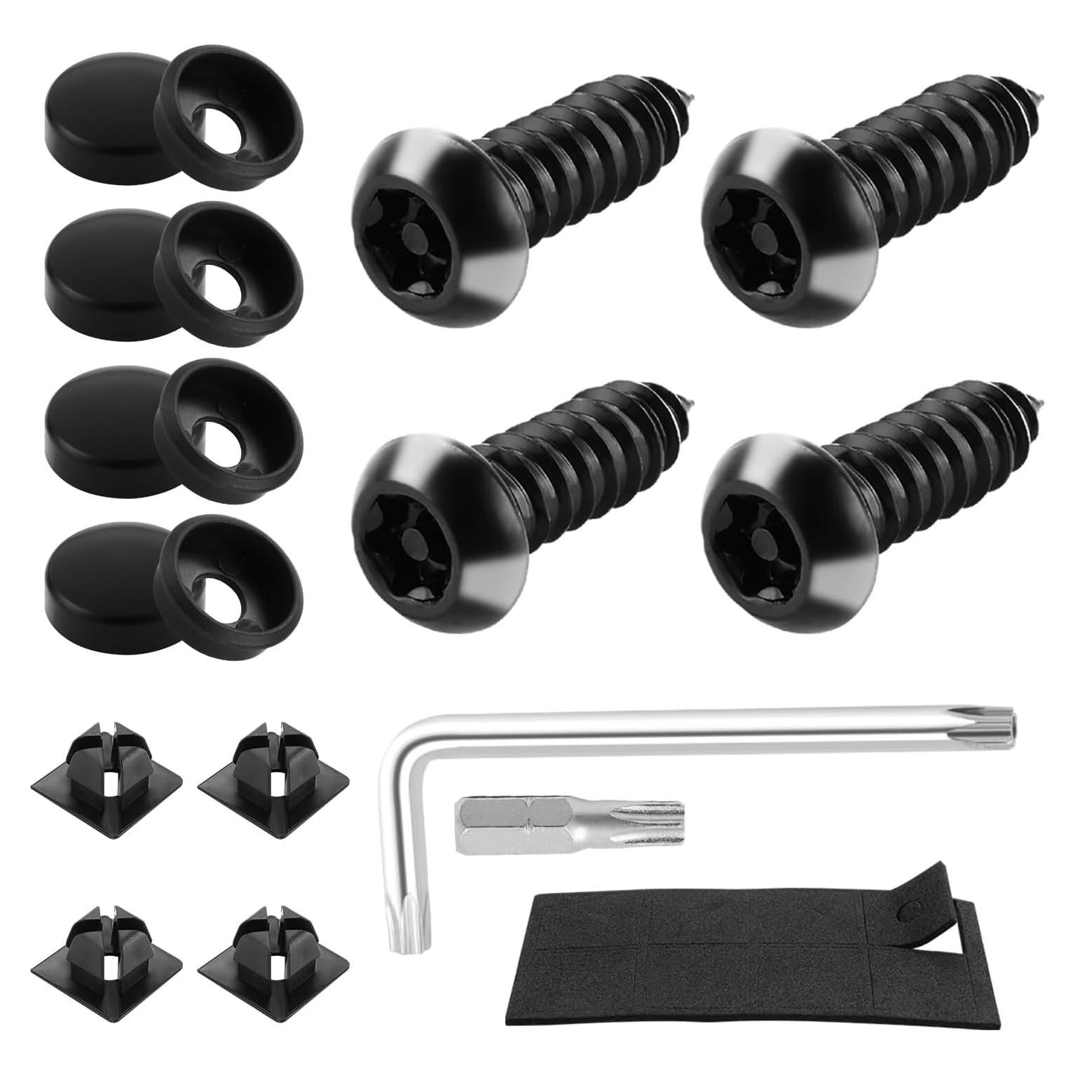 Conjunto de Tornillos Antirrobo M6 LivTee para Placas de Matrícula