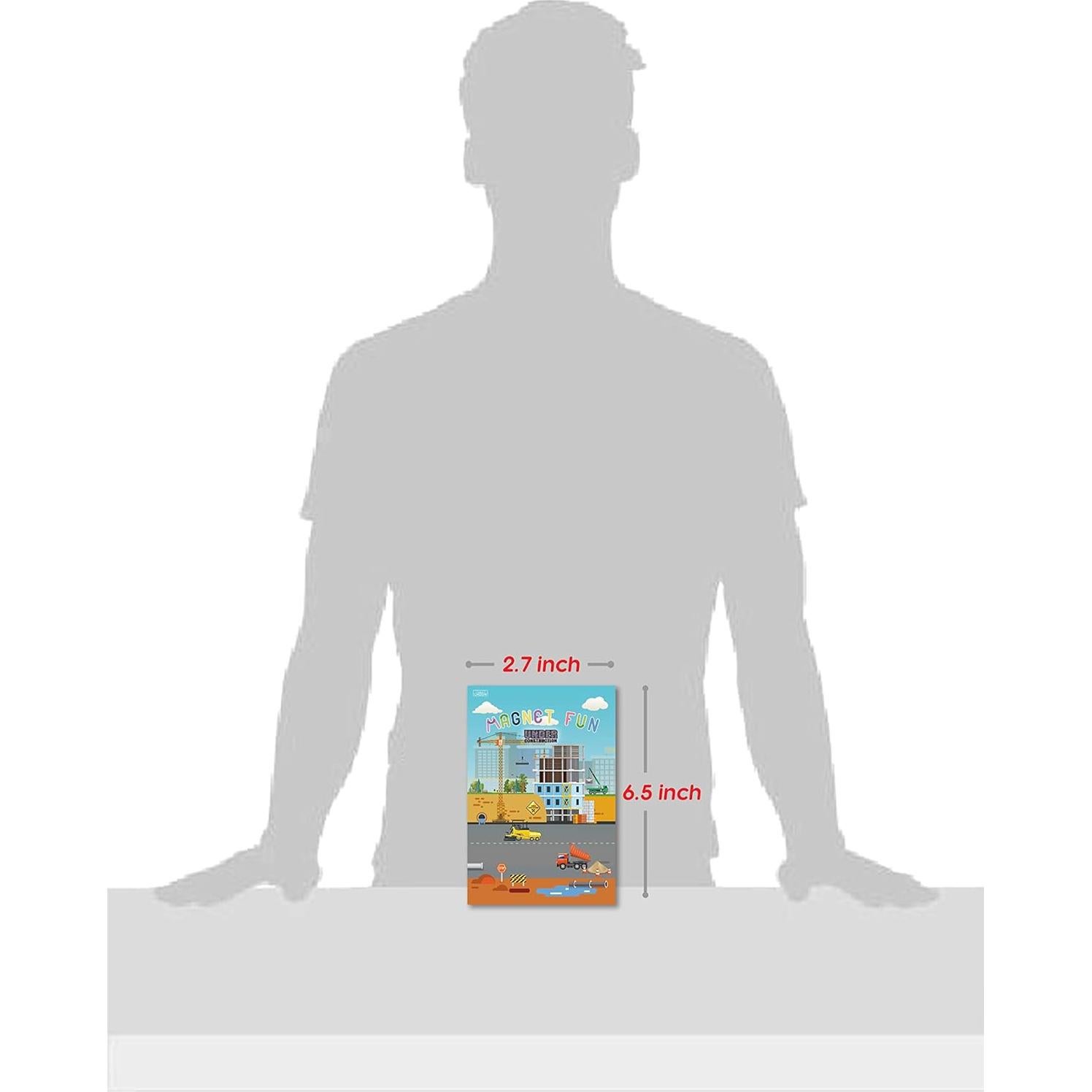 Tablero Magnético Portátil de Juego Vehículos de Construcción 38 Pcs