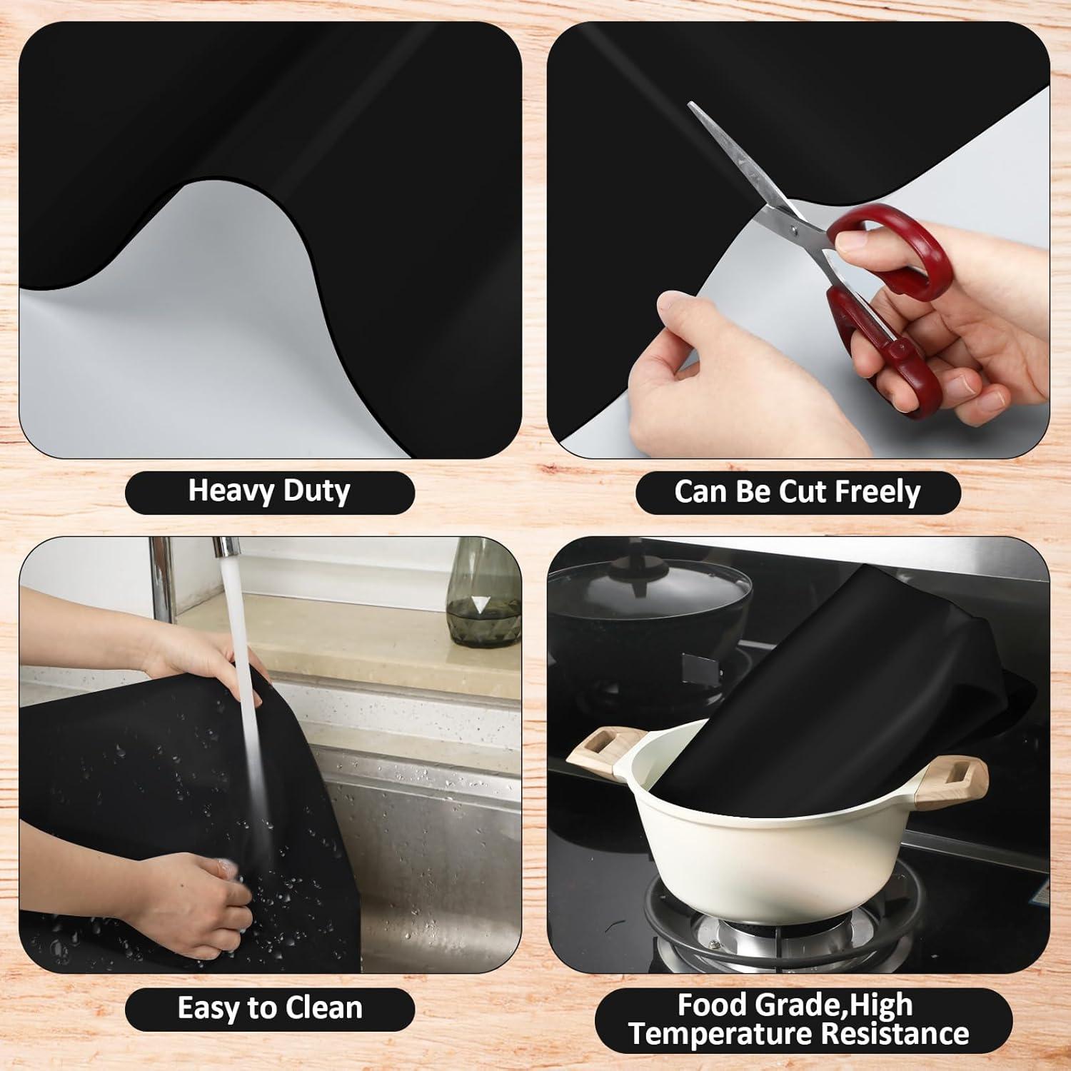 Hushee Tapete de Silicona Extra Grande 61x91.5cm Negro