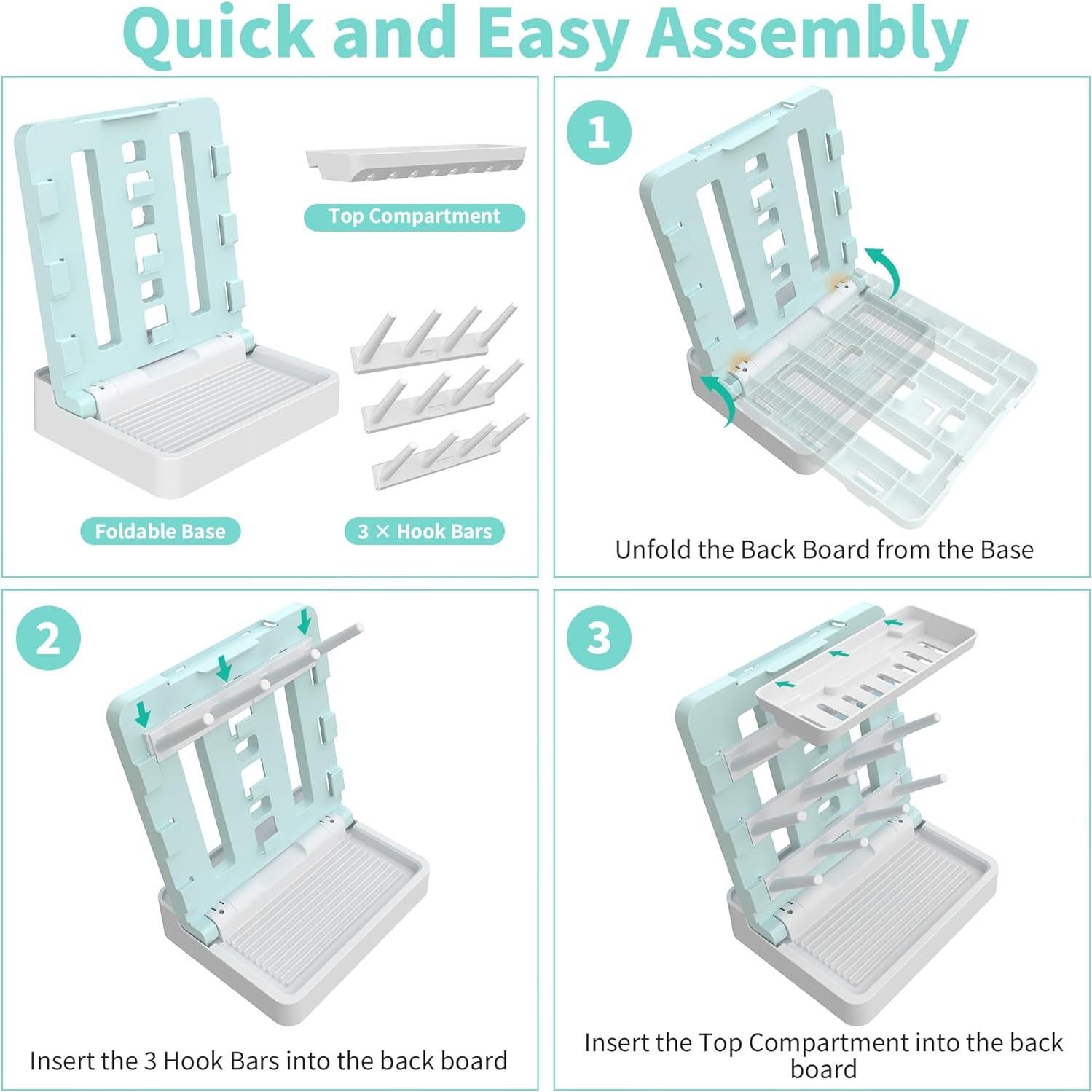 Soporte Vertical para Secado de Biberones CINWWNI - Ahorra Espacio