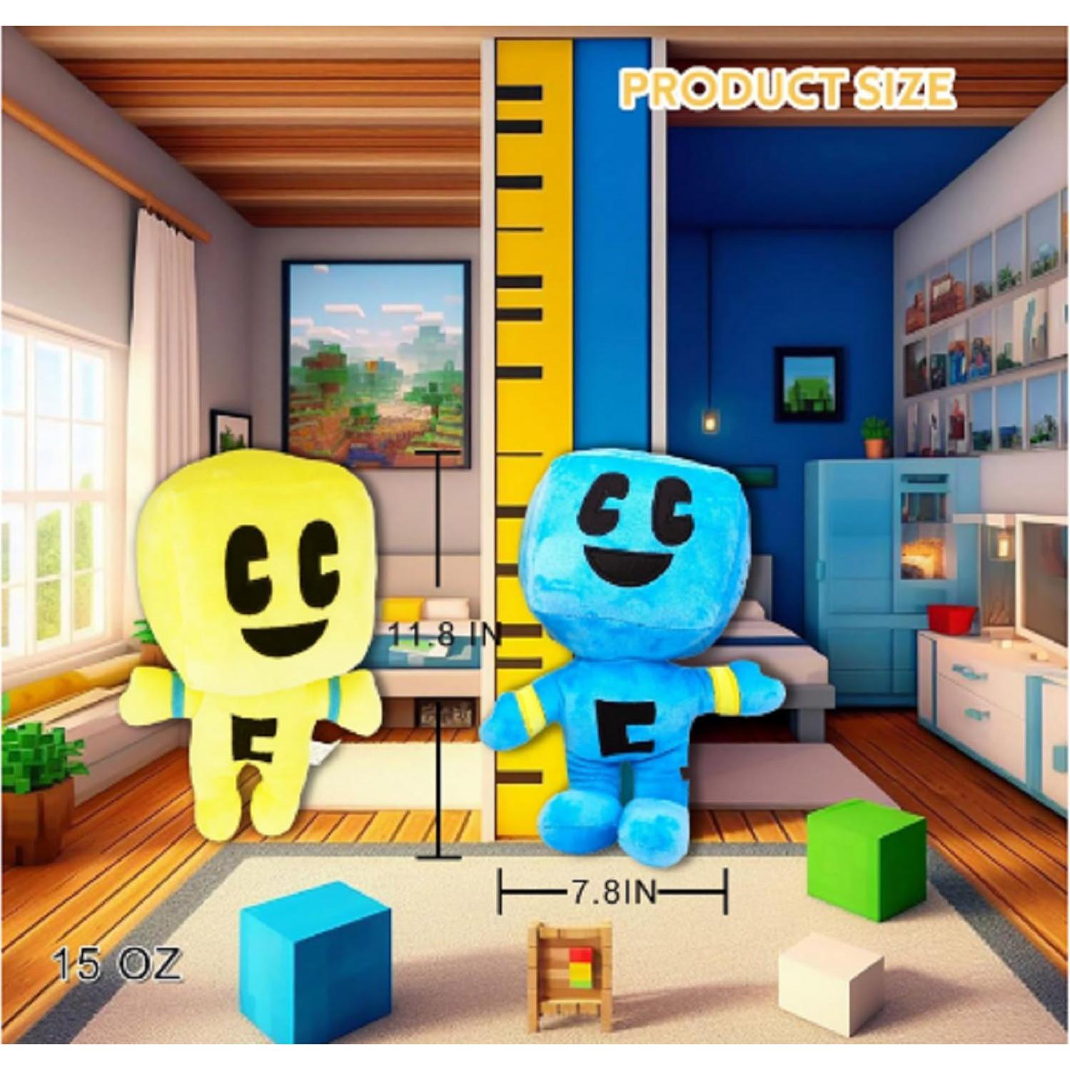 Creeper de Peluche 28 cm UMEMEI Almohada Suave Amarillo