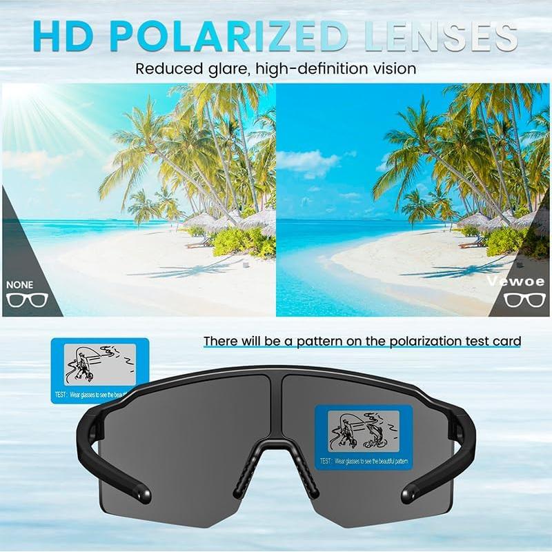 Gafas de Ciclismo Polarizadas VEWOE UV400 para Adultos