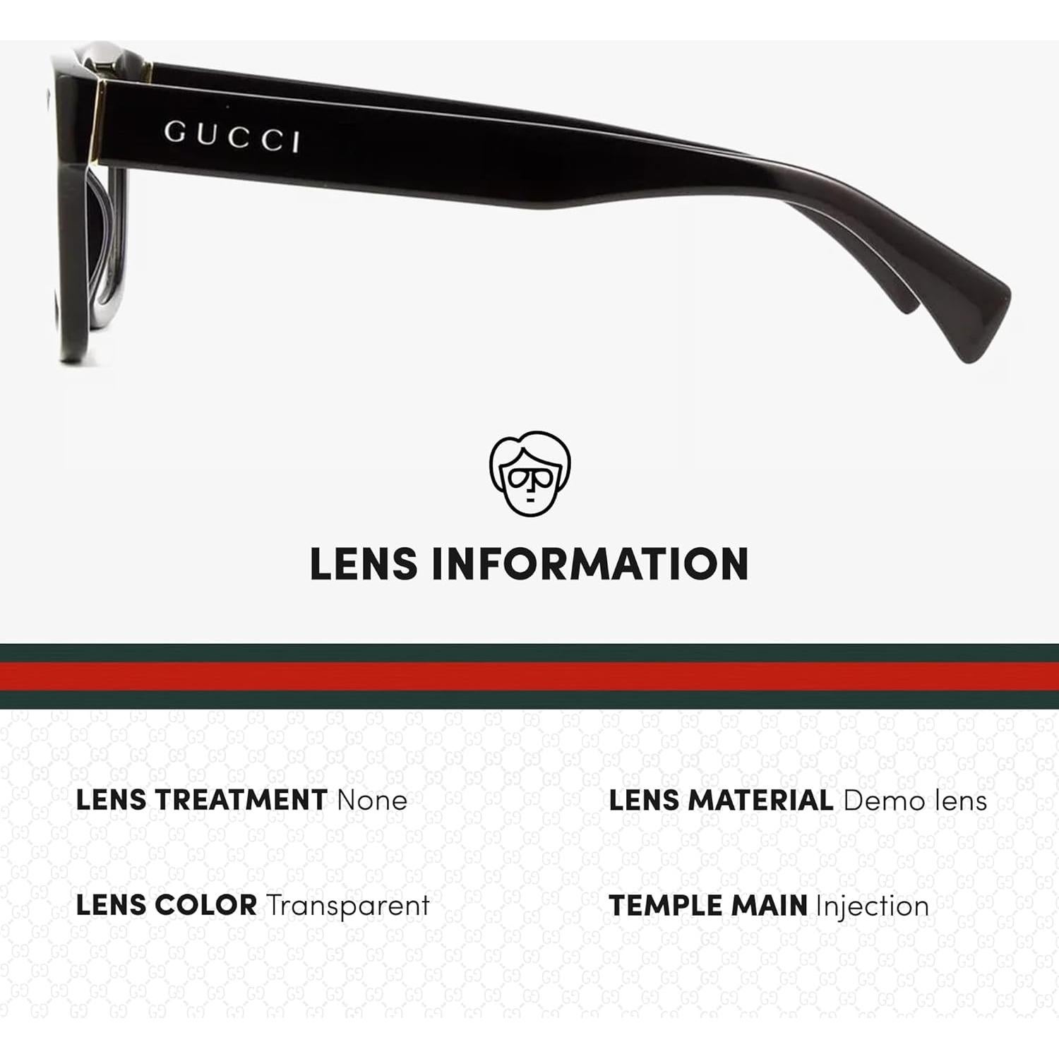 Gafas de Sol Gucci GG1138O Cuadradas Negros 52mm