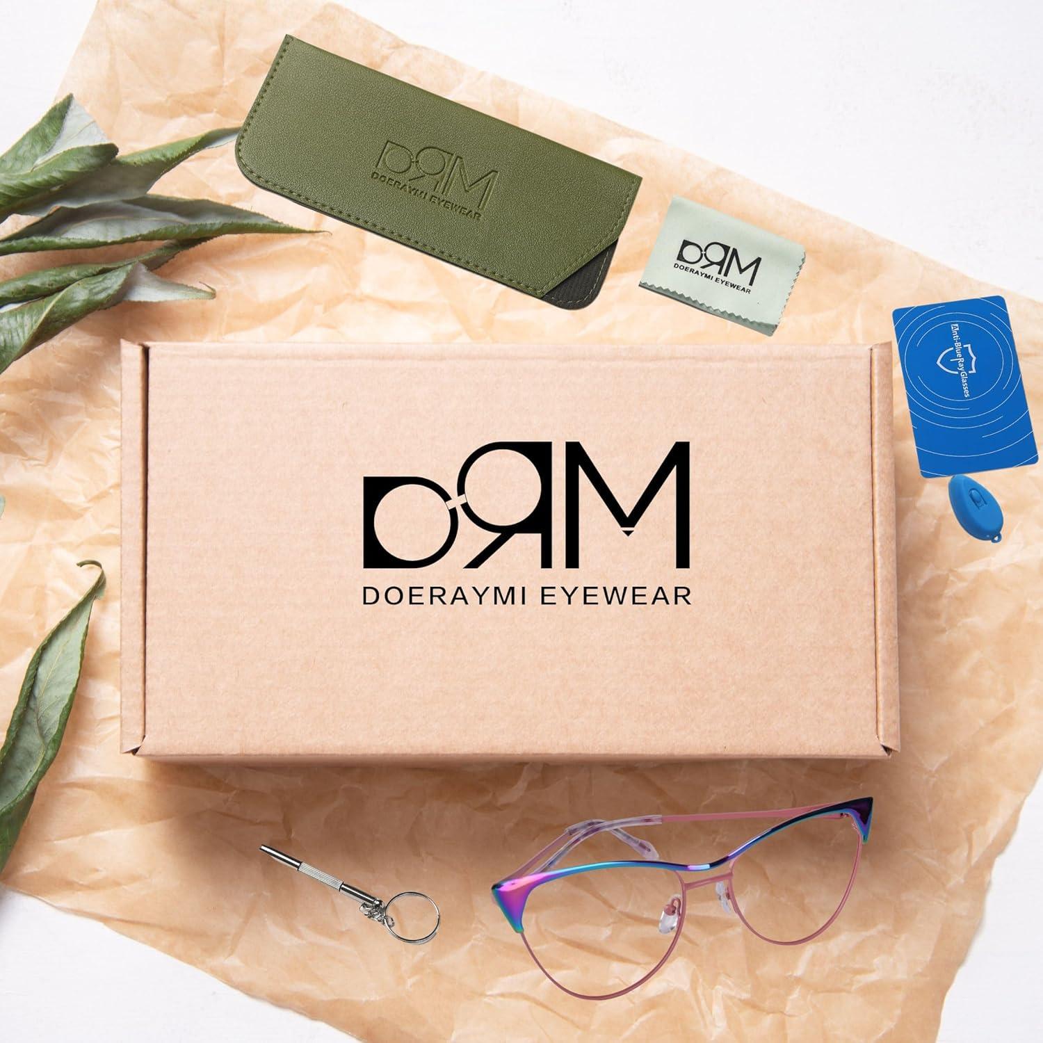 Gafas bloqueadoras de luz azul DOERAYMI para mujeres - Ojo de gato