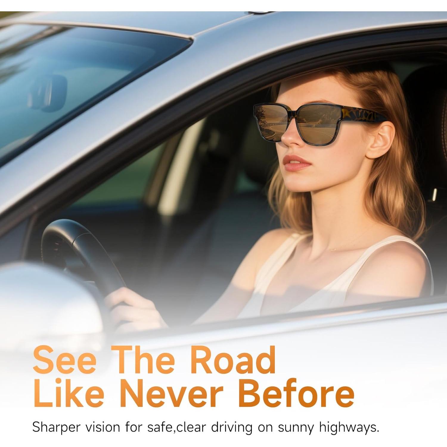 Gafas de sol polarizadas UV400 para usar sobre gafas - FO-12