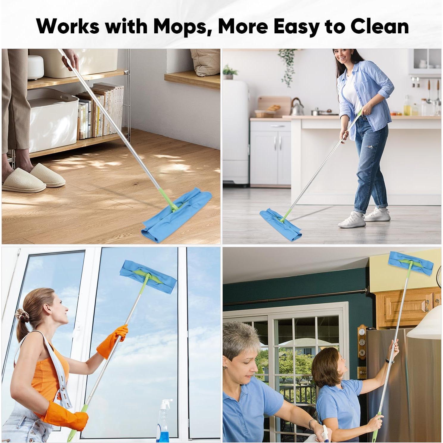 Paño de Limpieza de Microfibra HOMEXCEL 12 Piezas 30x30cm