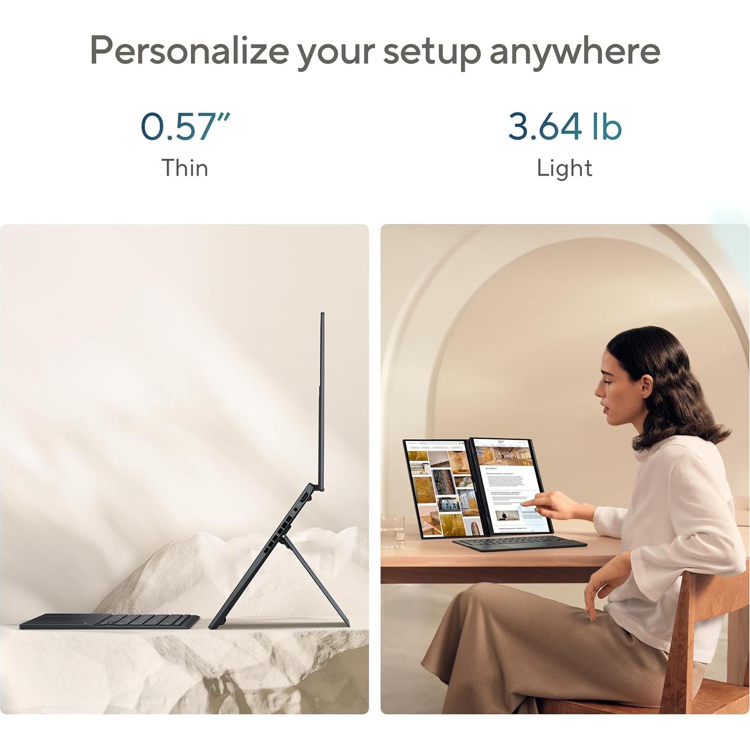 Laptop ASUS Zenbook DUO 14" OLED 3K Intel Core Ultra 7 32GB 1TB