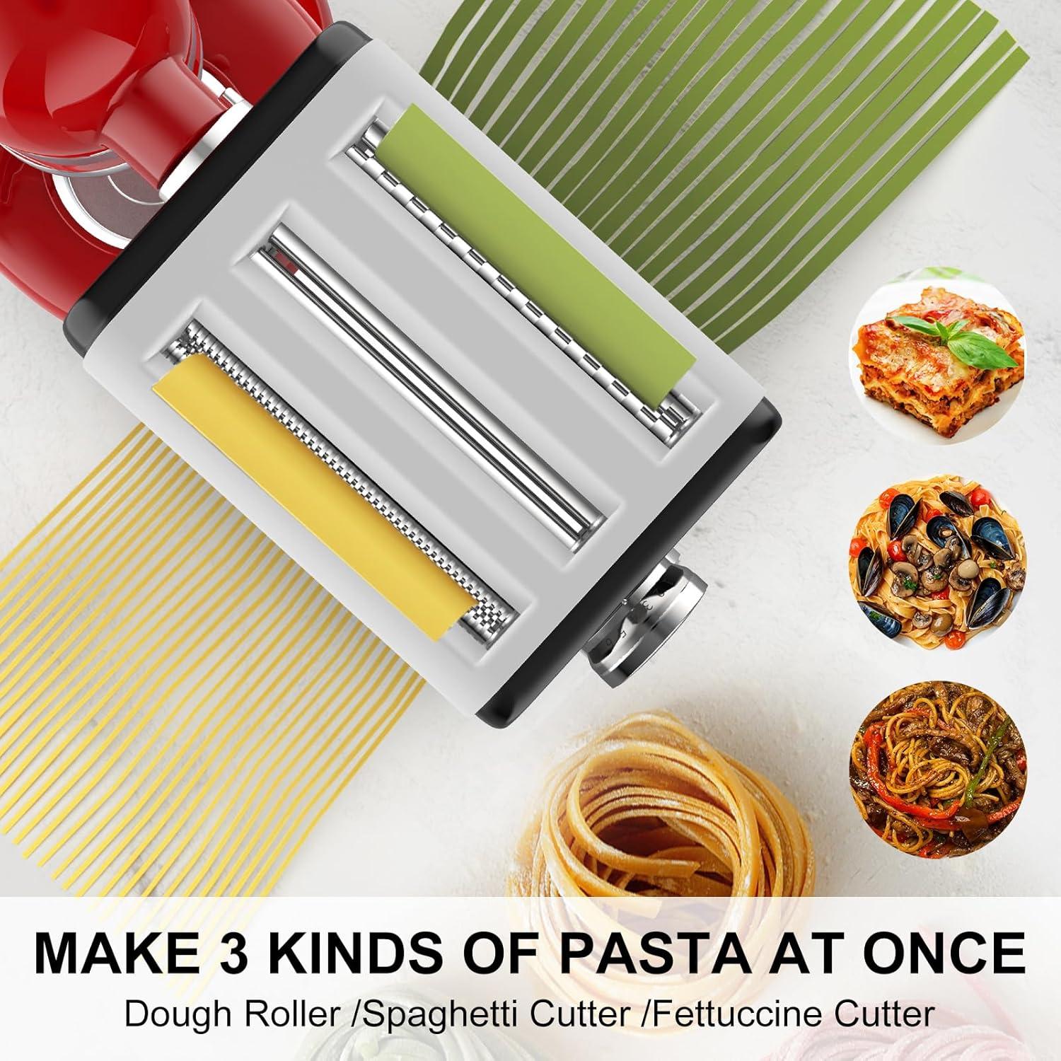 Accesorio para hacer pasta 3 en 1 NEWSETS para KitchenAid