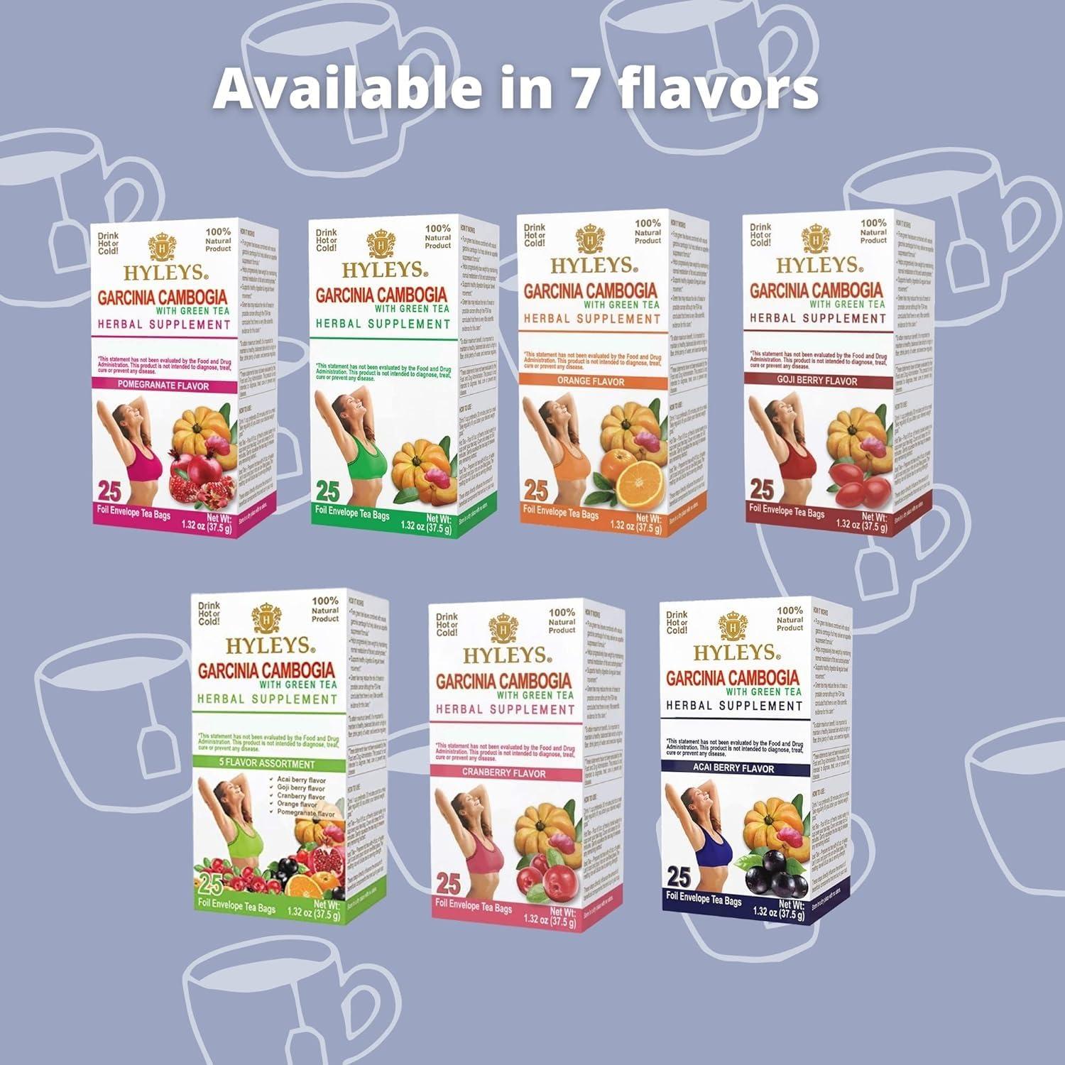 Té HYLEYS Garcinia Cambogia y Té Verde 25 Bolsitas Asortimento