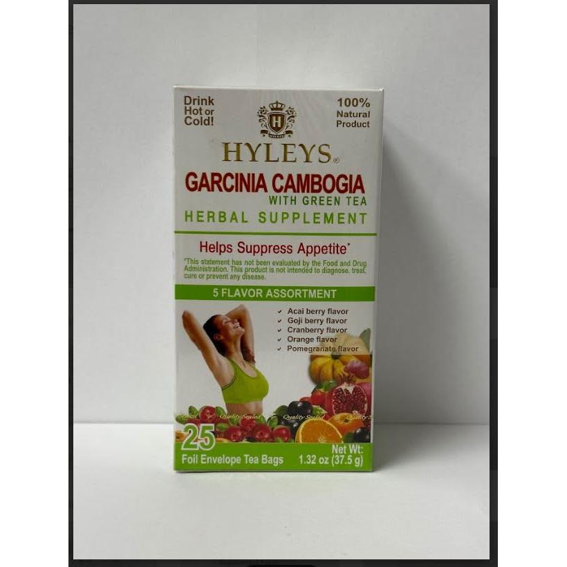 Té HYLEYS Garcinia Cambogia y Té Verde 25 Bolsitas Asortimento