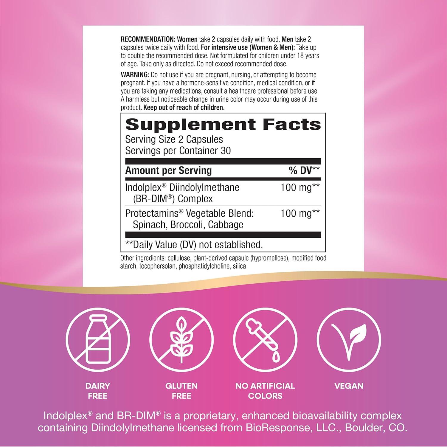 Suplemento DIM-Plus Nature's Way 60 Cápsulas Veganas