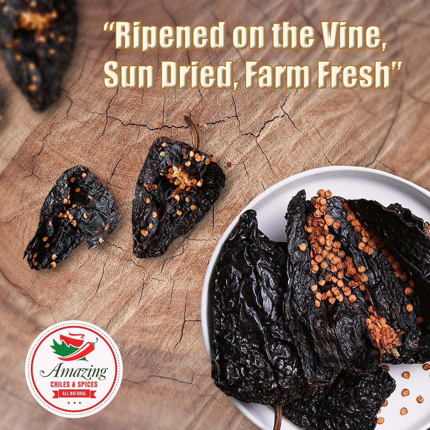 Chiles Ancho Secos 113.4 g Amazing Chiles - Sabor Dulce y Ahumado
