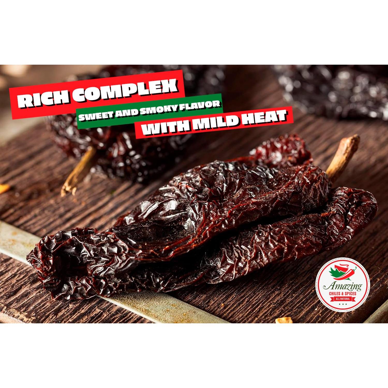 Chiles Ancho Secos 113.4 g Amazing Chiles - Sabor Dulce y Ahumado