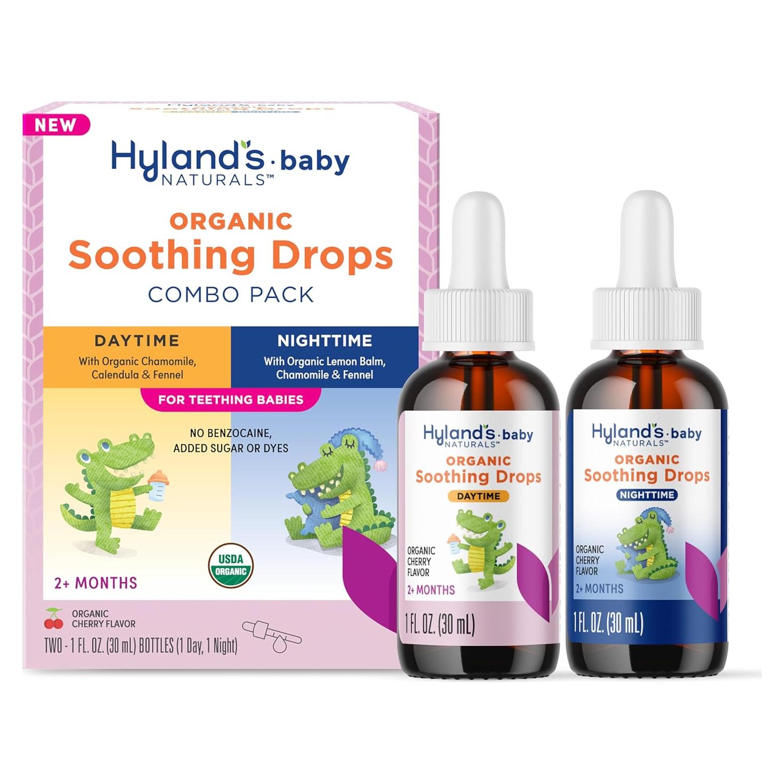 Gotas Calmantes Orgánicas Hyland's Baby Combo Día y Noche 60 ml