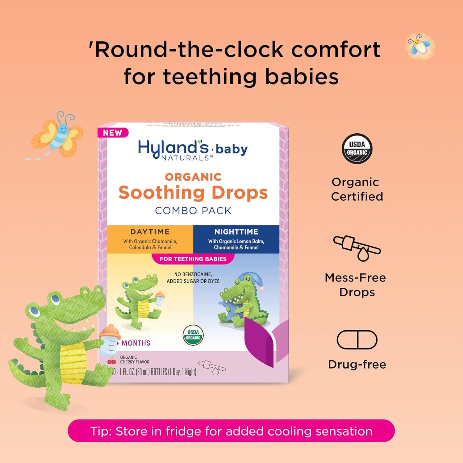 Gotas Calmantes Orgánicas Hyland's Baby Combo Día y Noche 60 ml