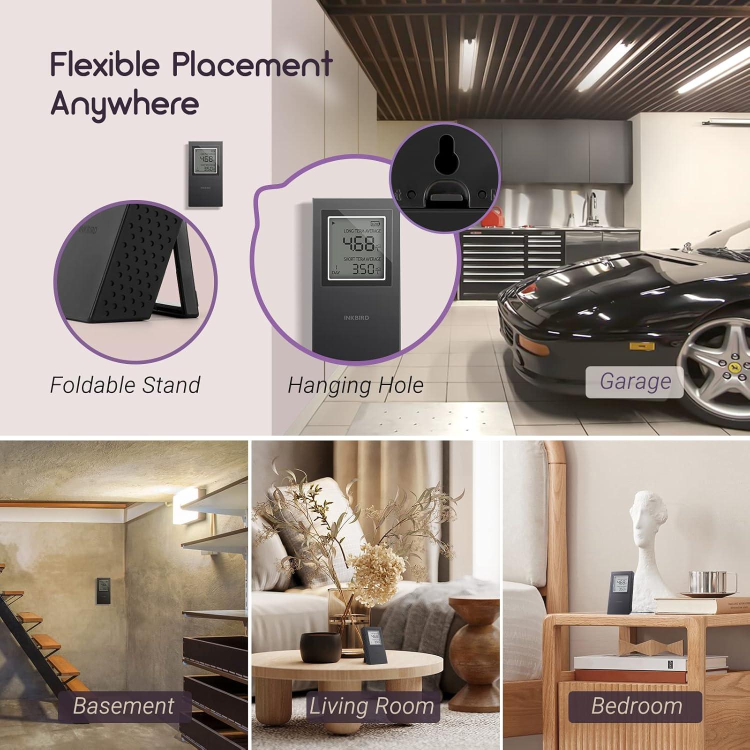 Detector de Radón INKBIRD Portátil para el Hogar - Modelo INK-RD1-B