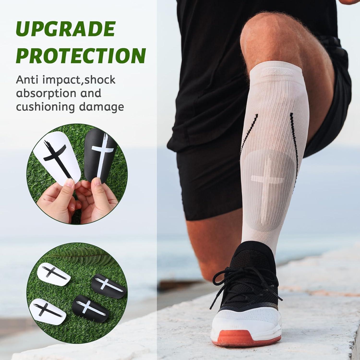 2 Pares Mini Espinilleras Fútbol Niños Heygueo 9.9x5.8cm