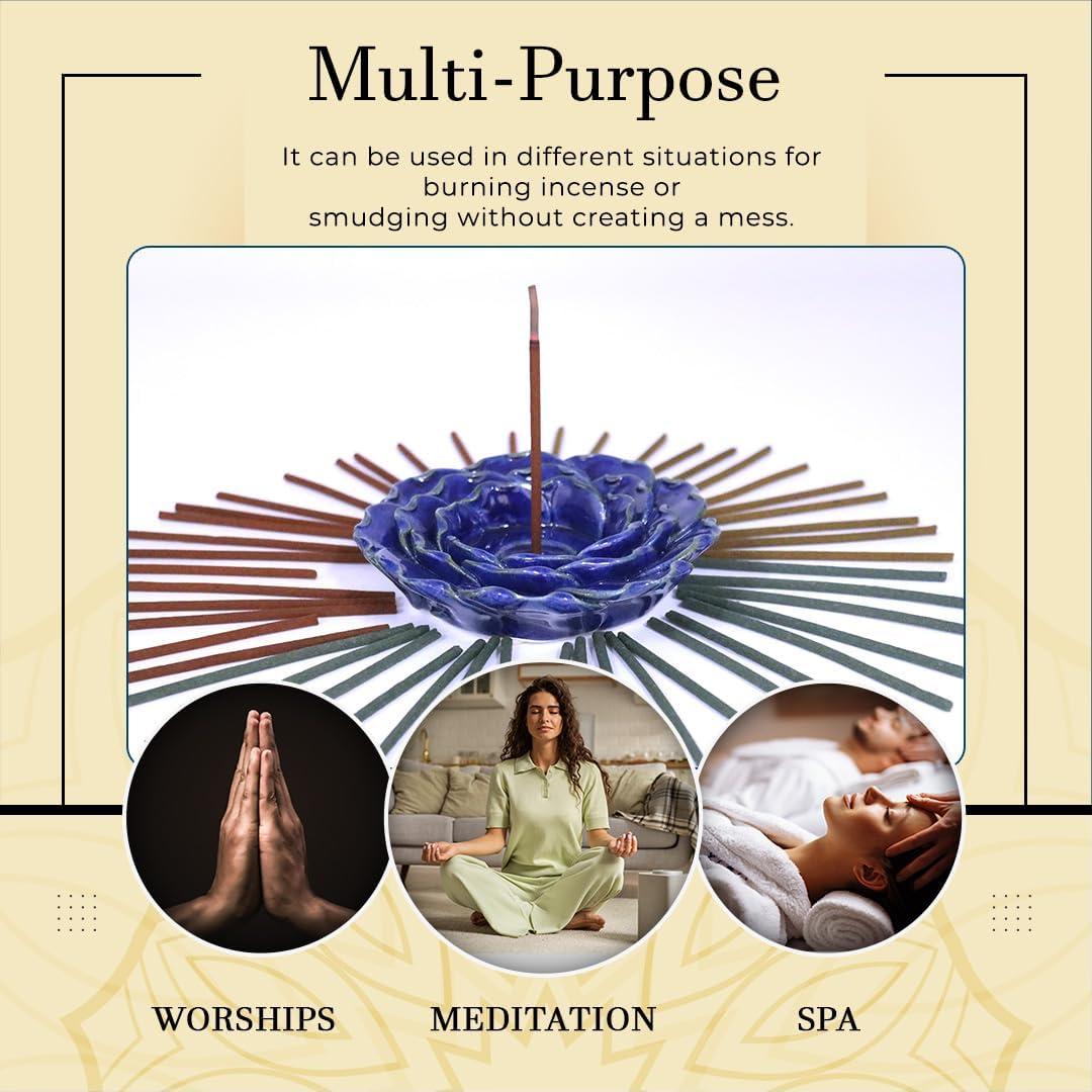 Juego de Incienso Premium Hosley con 60 Varitas y Soporte